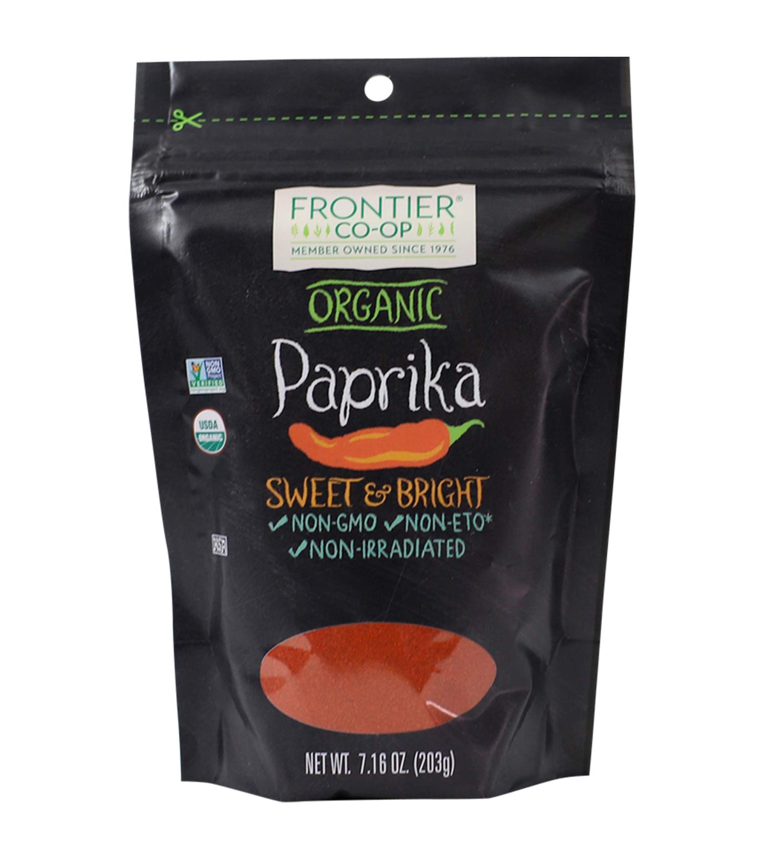 Frontier Co-op Organic Sweet Paprika 7.16 oz - Bright Flavor for Cooking - Buy Online on GoSupps.com