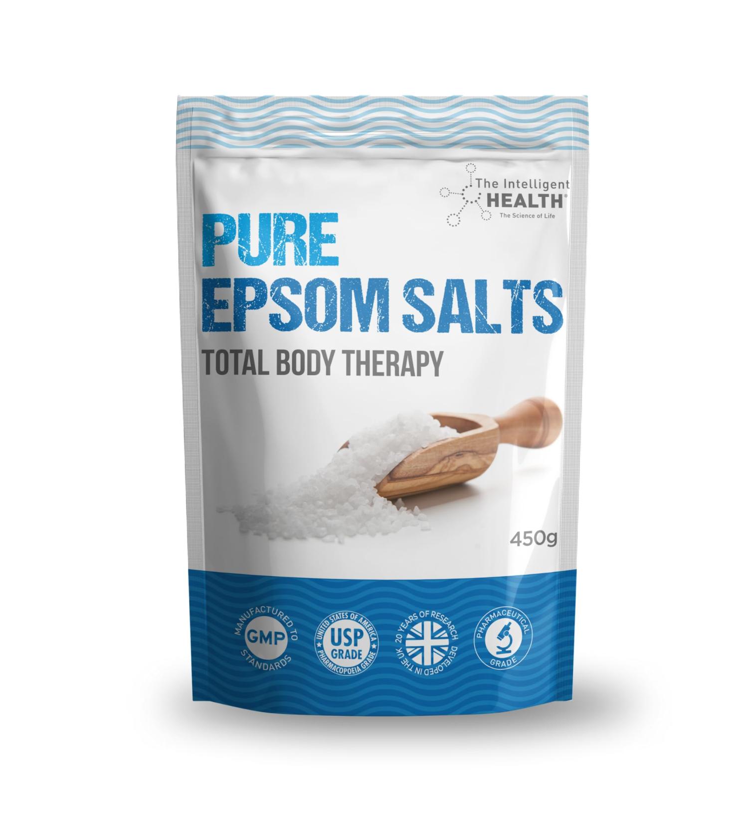 Pure Epsom Salts 450g Pack - Magnesium Sulphate Bath Salt for Relaxation | 1 Pack - Buy Online on GoSupps.com