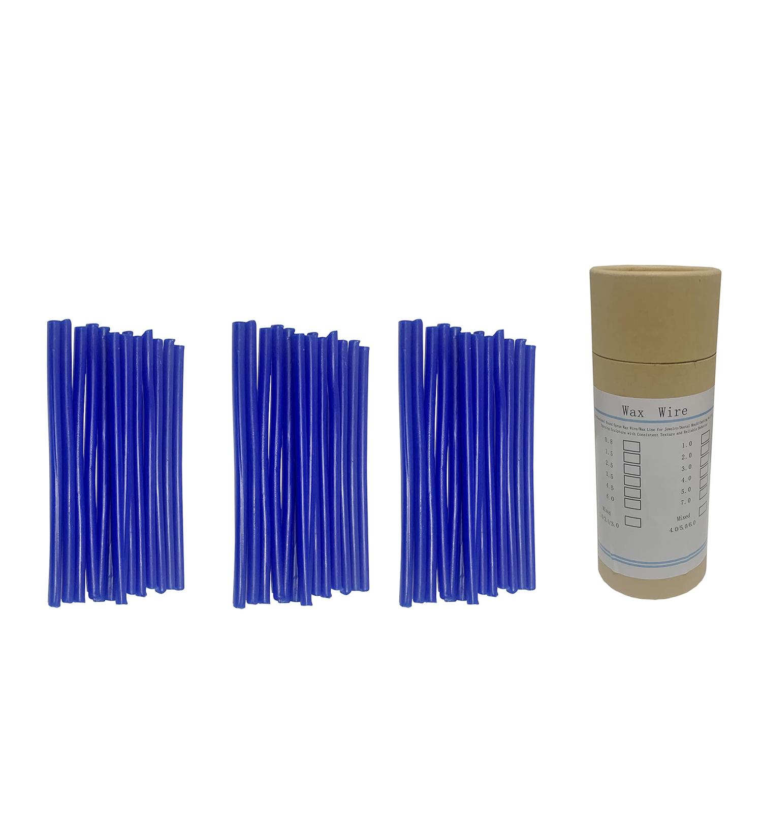 Wax Line, Wire, and Sprue Wax for Jewelry & Dental Casting Mould - 3 Packs in 1 Bottle - 0.8-7.0 mm Wax Moulding - (3 Bags) - Buy Online on GoSupps.com