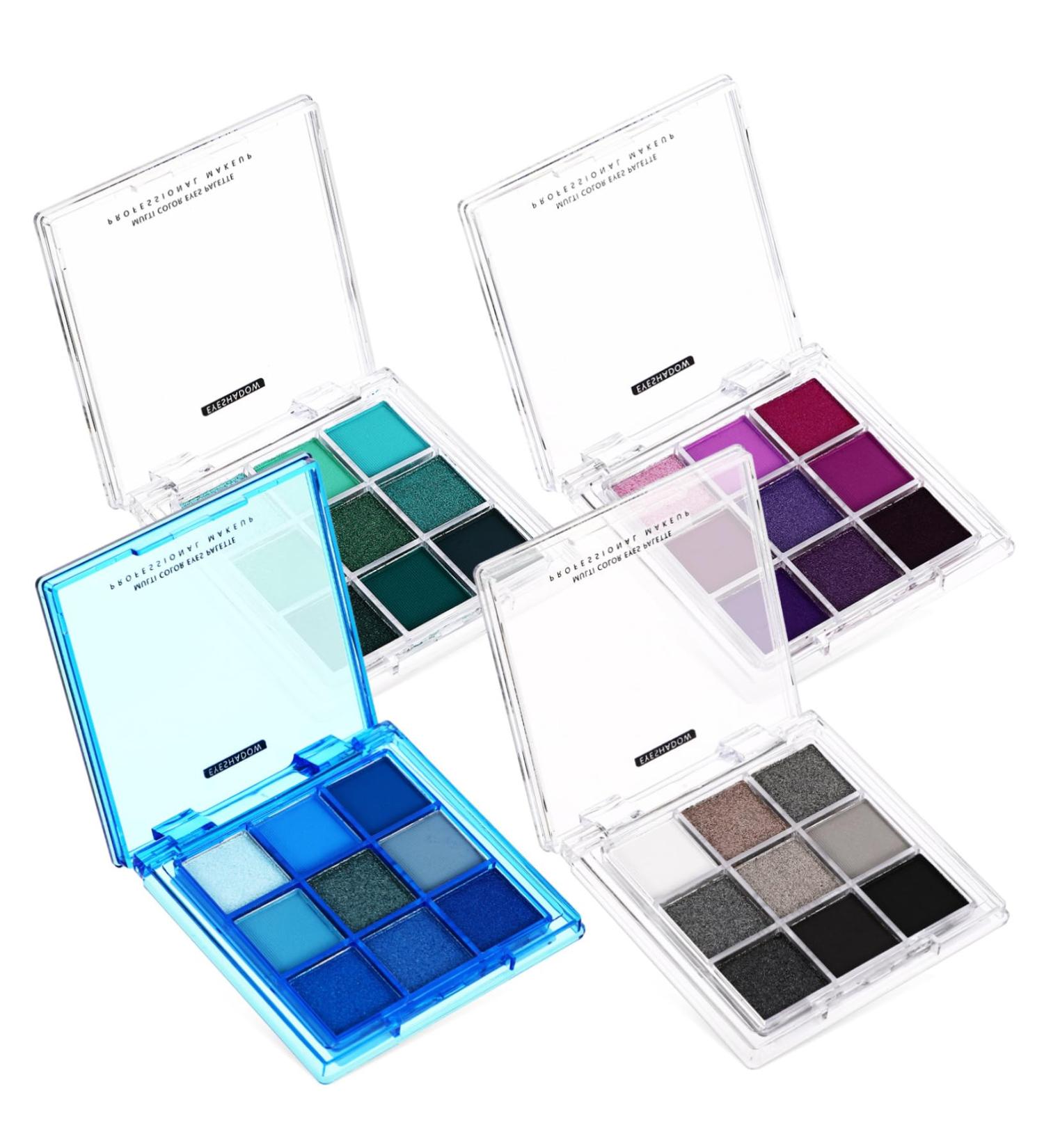 SOESFOUFU 4 Pcs Eye Shadow Palette Colorful Eyeshadow Palette Pigmented Eyeshadow Palette Eye Makeup Plastic - Buy Online on GoSupps.com