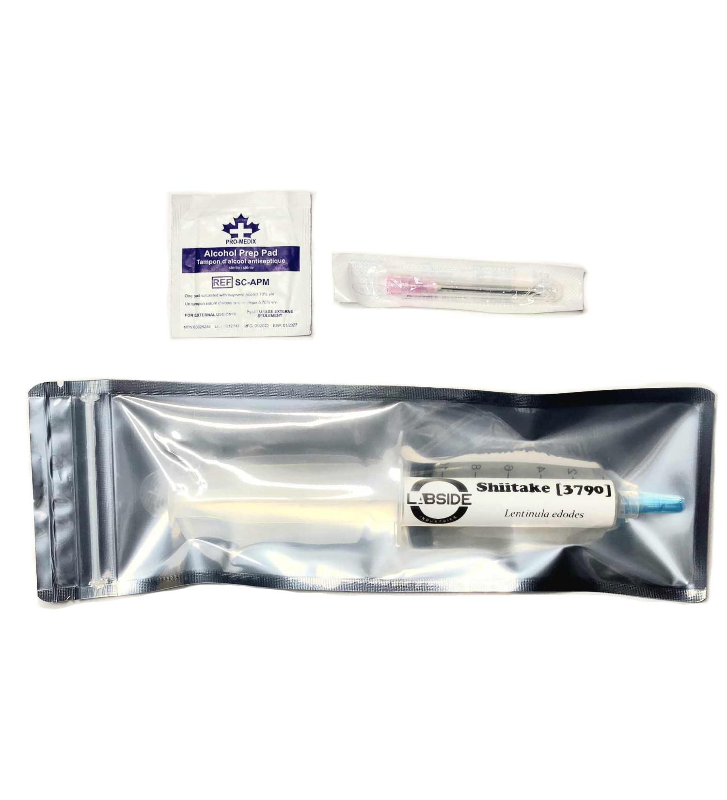 Shiitake 3790 | Live Liquid Mushroom Culture Syringe | Premium Genetics | Commercial Grade | Gourmet & Medicinal Mushroom | Contamination Free | Grow at Home | LABSIDE Industries - Buy Online on GoSupps.com