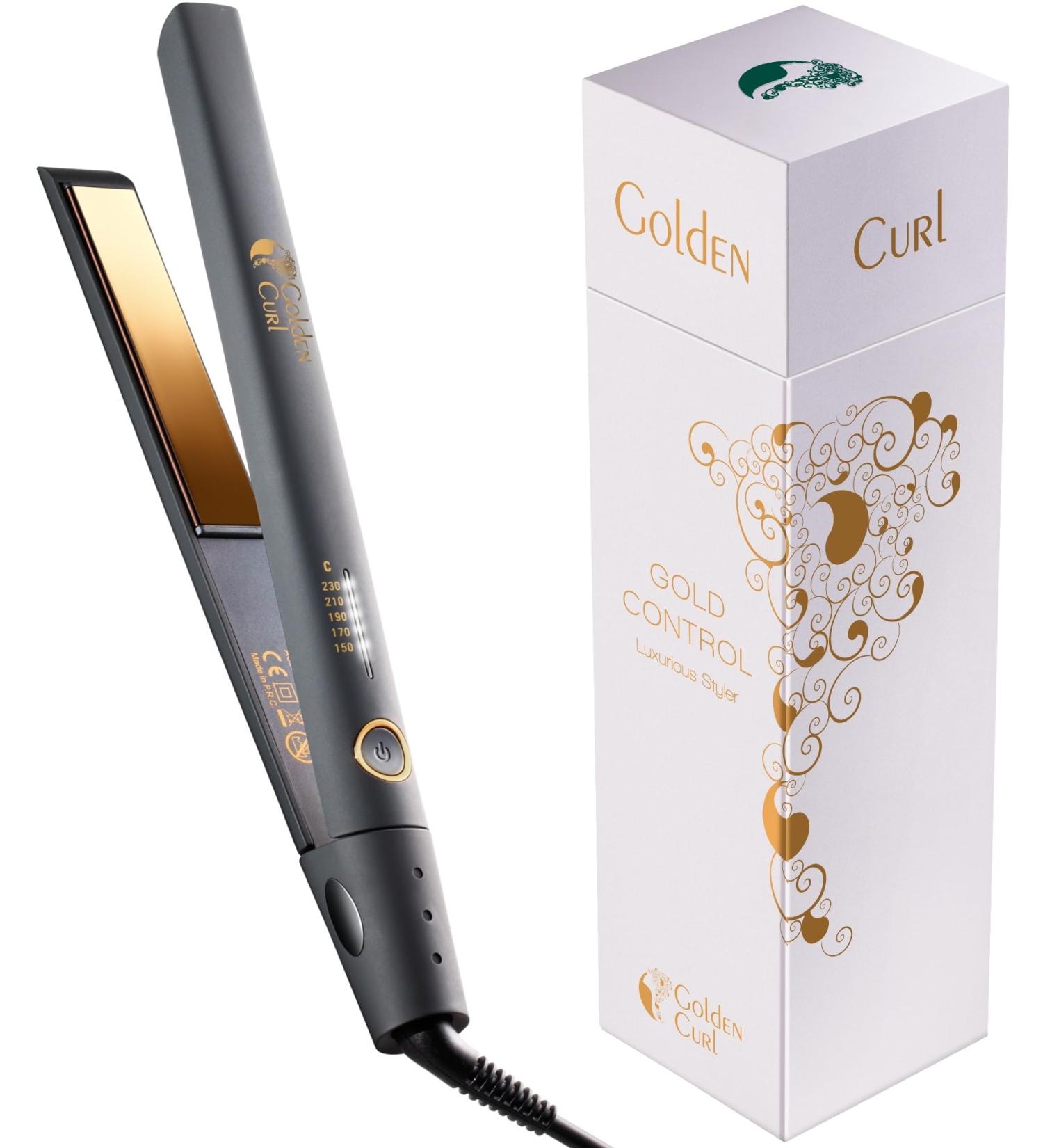 Buy Lure Smoothing Iron - 5-Year Guarantee Hair Straightener with Ion Technology & Accessories | Gold Control - Best International Shipping - Buy Online on GoSupps.com