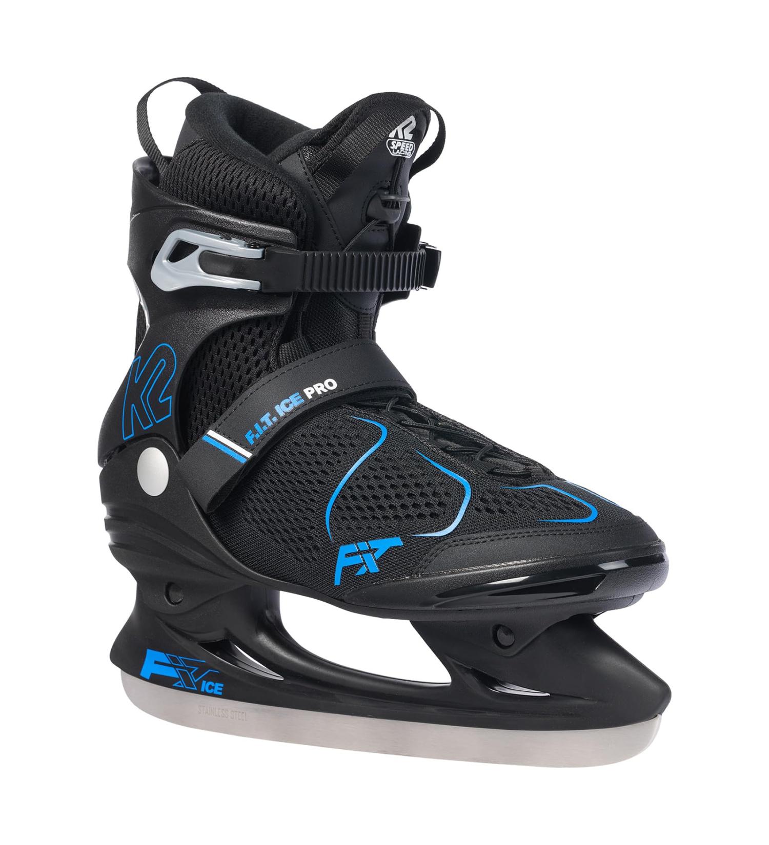 Buy K2 Men's Fit Ice Pro Ice Skates EU 44 (UK 9.5) - Black/Blue | Premium Quality for Ultimate Performance - Buy Online on GoSupps.com