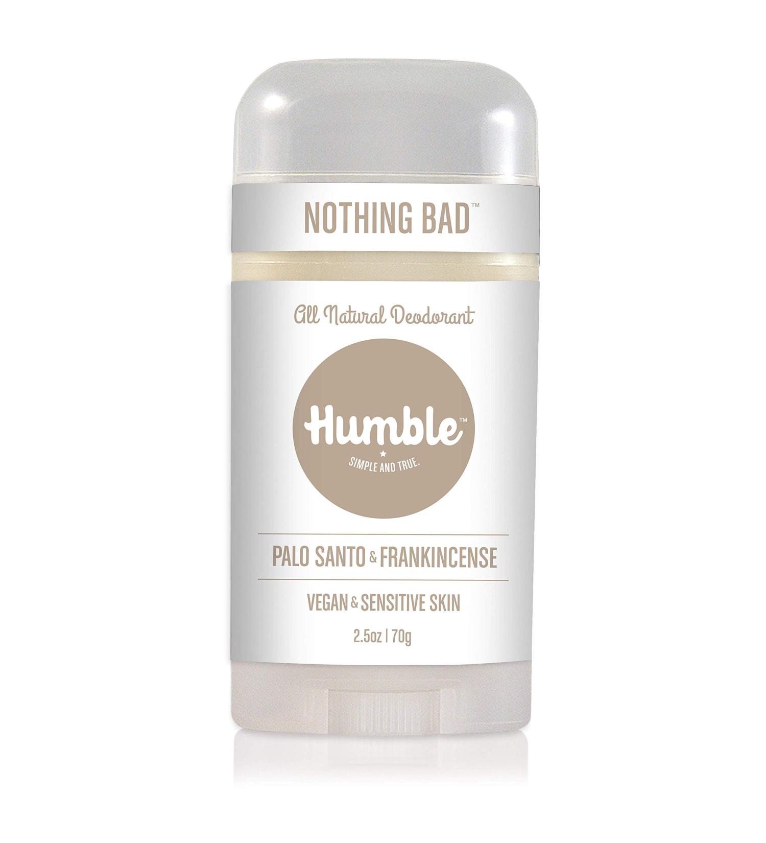 Humble Brands Vegan Aluminum-Free Deodorant Stick - Palo Santo & Frankincense, 2.5oz, Sensitive Skin, Cruelty Free - Buy Online on GoSupps.com