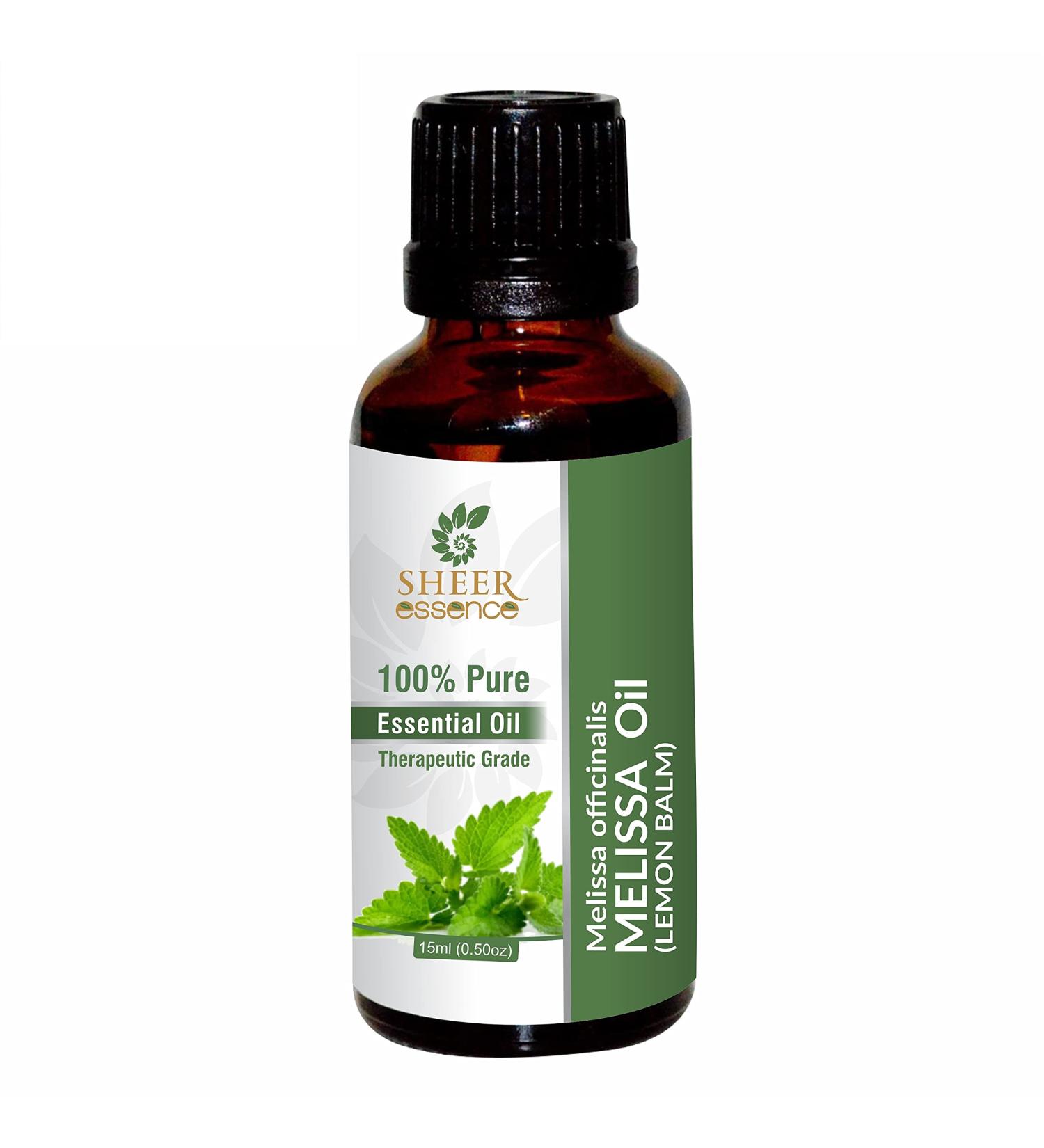 Melissa (Lemon Balm) Oil (Melissa Officinalis) Essential Oil 100% Pure Natural Undiluted Uncut Therapeutic Grade Oil 0.16 Fl.OZ 0.16 Fl Oz (Pack of 1) - Buy Online on GoSupps.com