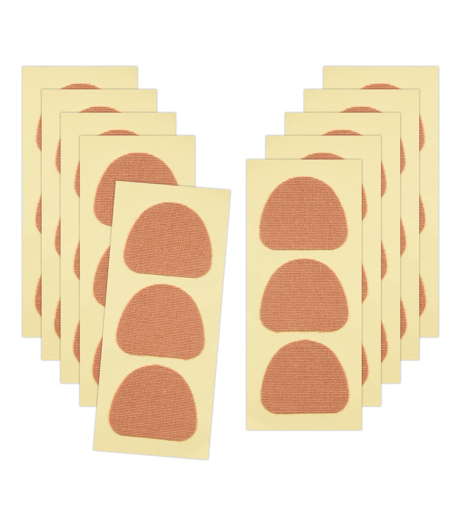 10 Sheets Moleskin Adhesive Pads - Heel Stickers for Blister Prevention and Friction Reduction - Buy Online on GoSupps.com