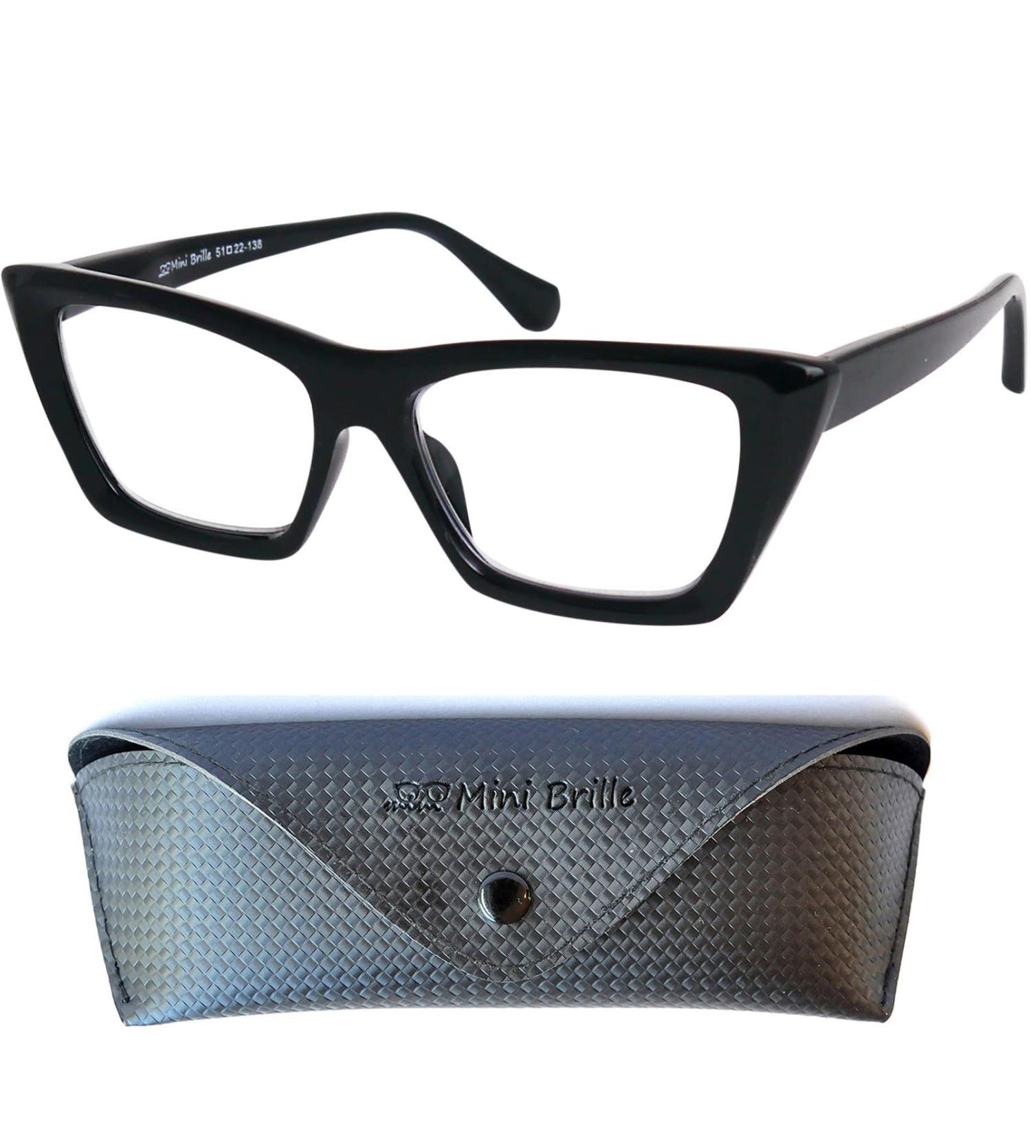 Vintage Chunky Reading Glasses for Women | Oversize Cat Eye Thick Frame | Free Case & Spring Hinge | 1.5 Diopter Reading Aid - Buy Online on GoSupps.com