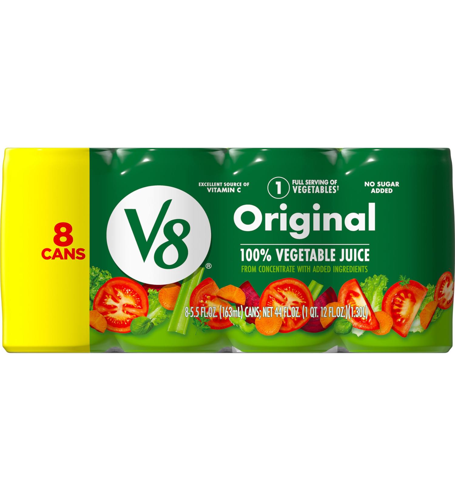 V8 V8 Lot de 8 jus de l gumes 19 ml - Buy Online on GoSupps.com