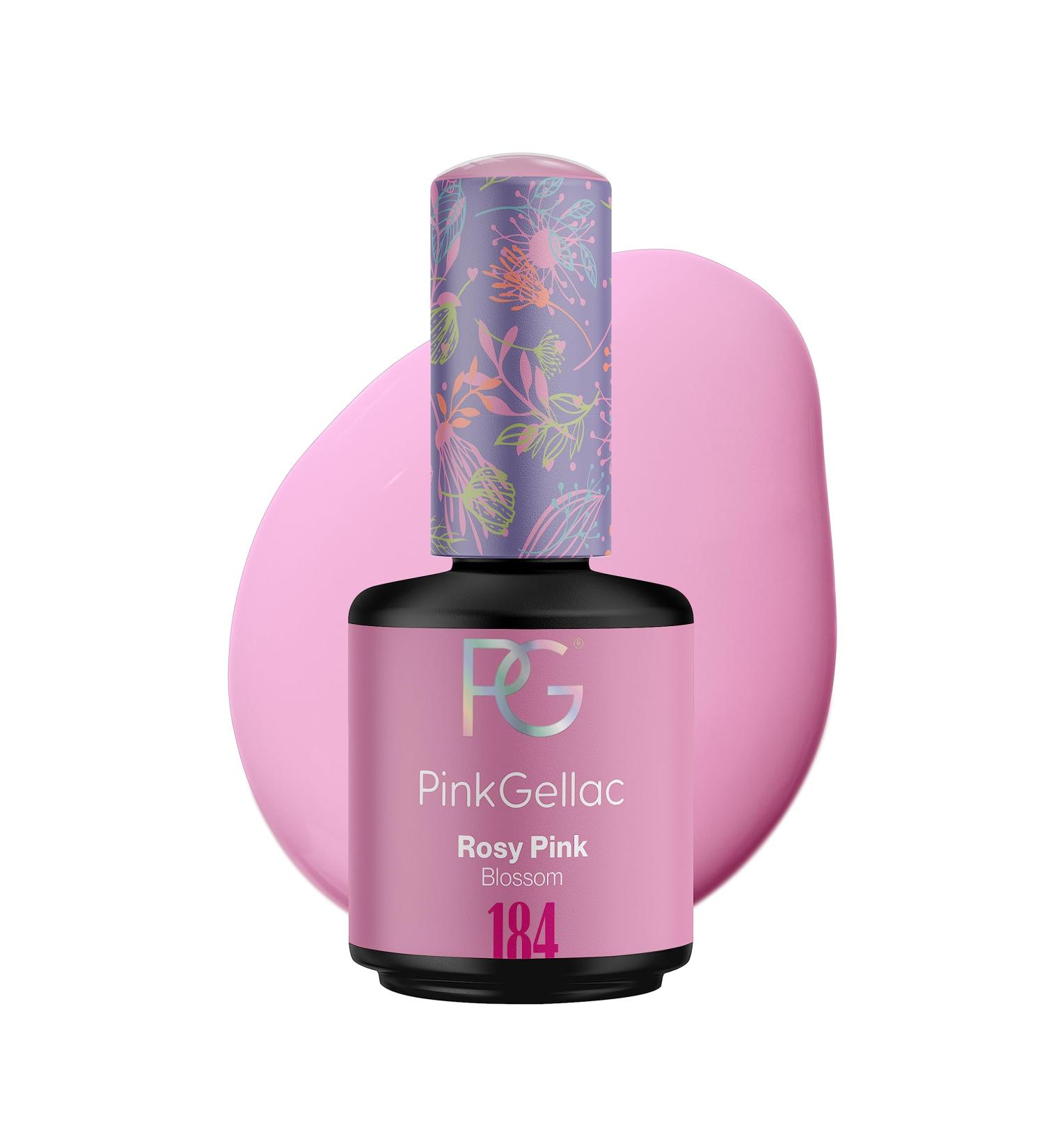 Pink Gellac UV Gel Nail Polish 184 Rosy Pink - 15ml Shellac Nail Polish for 14-Day Beautiful Nails - Easy Application Gel Lacquer Made in Holland - Buy Online on GoSupps.com