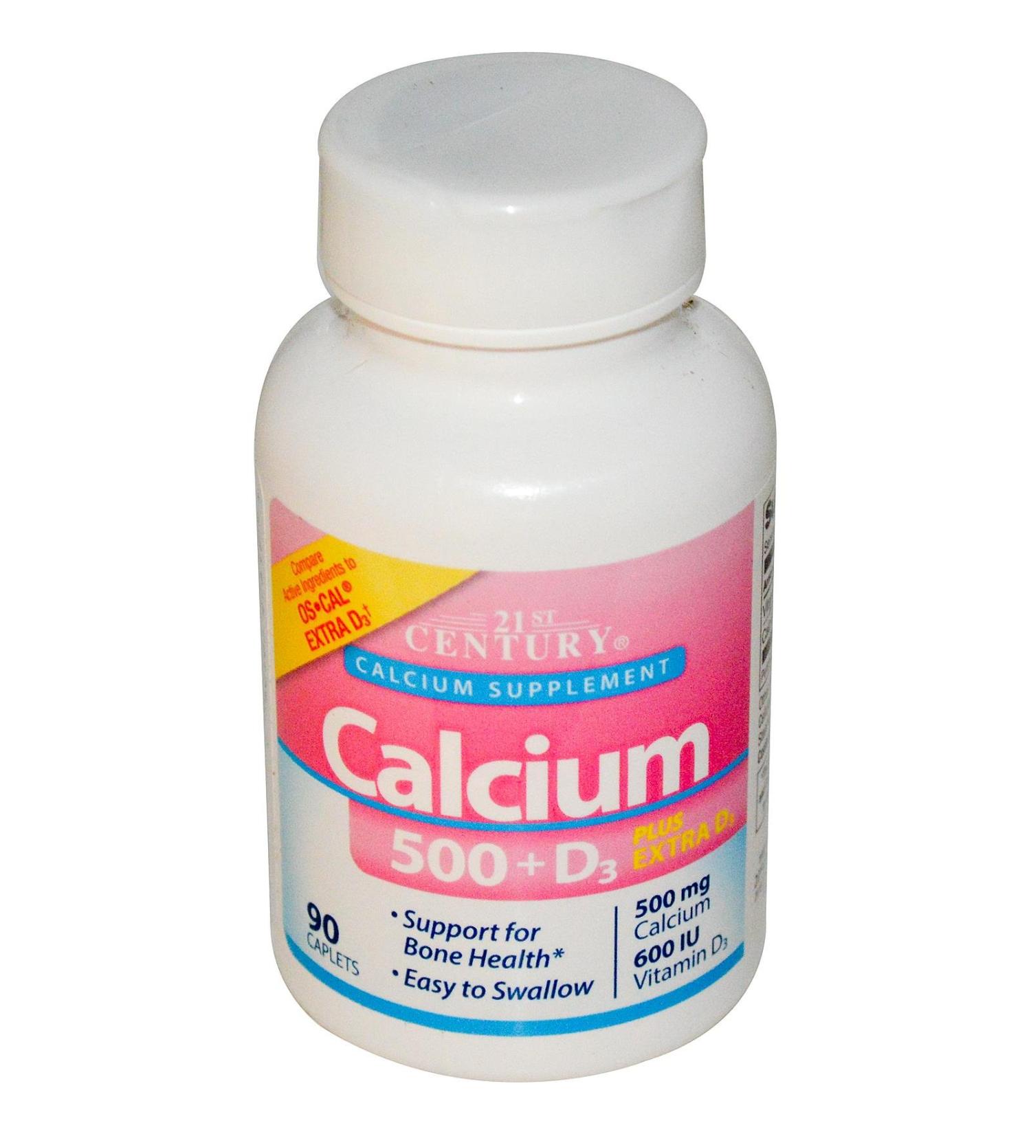 21st Century Calcium 500 + D3 90 Tablets