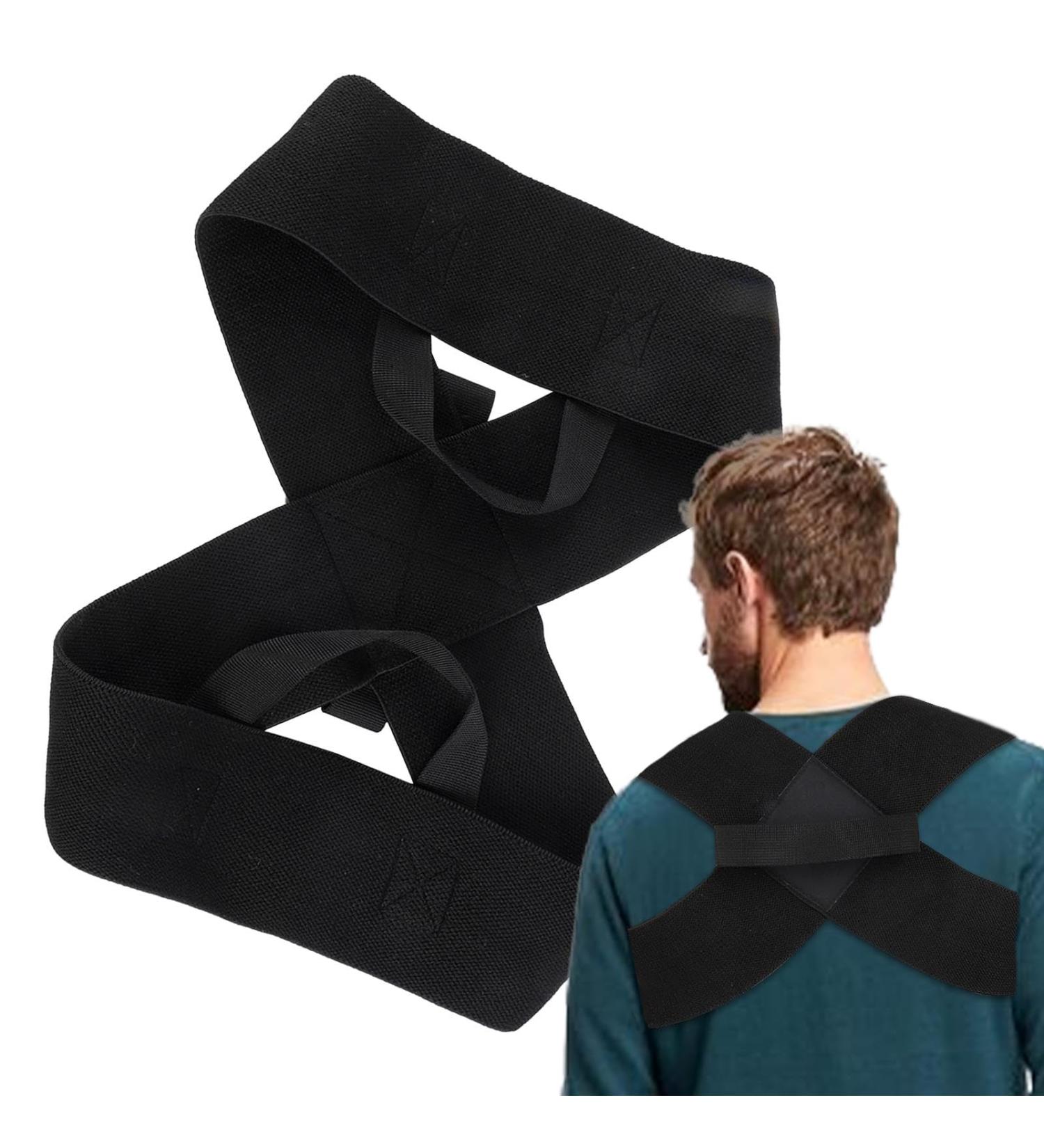 Posture Correction | Back Brace Corrector Adjustable Shoulder Brace Corrector for Discomfort Relief Back Shoulders Neck - Buy Online on GoSupps.com
