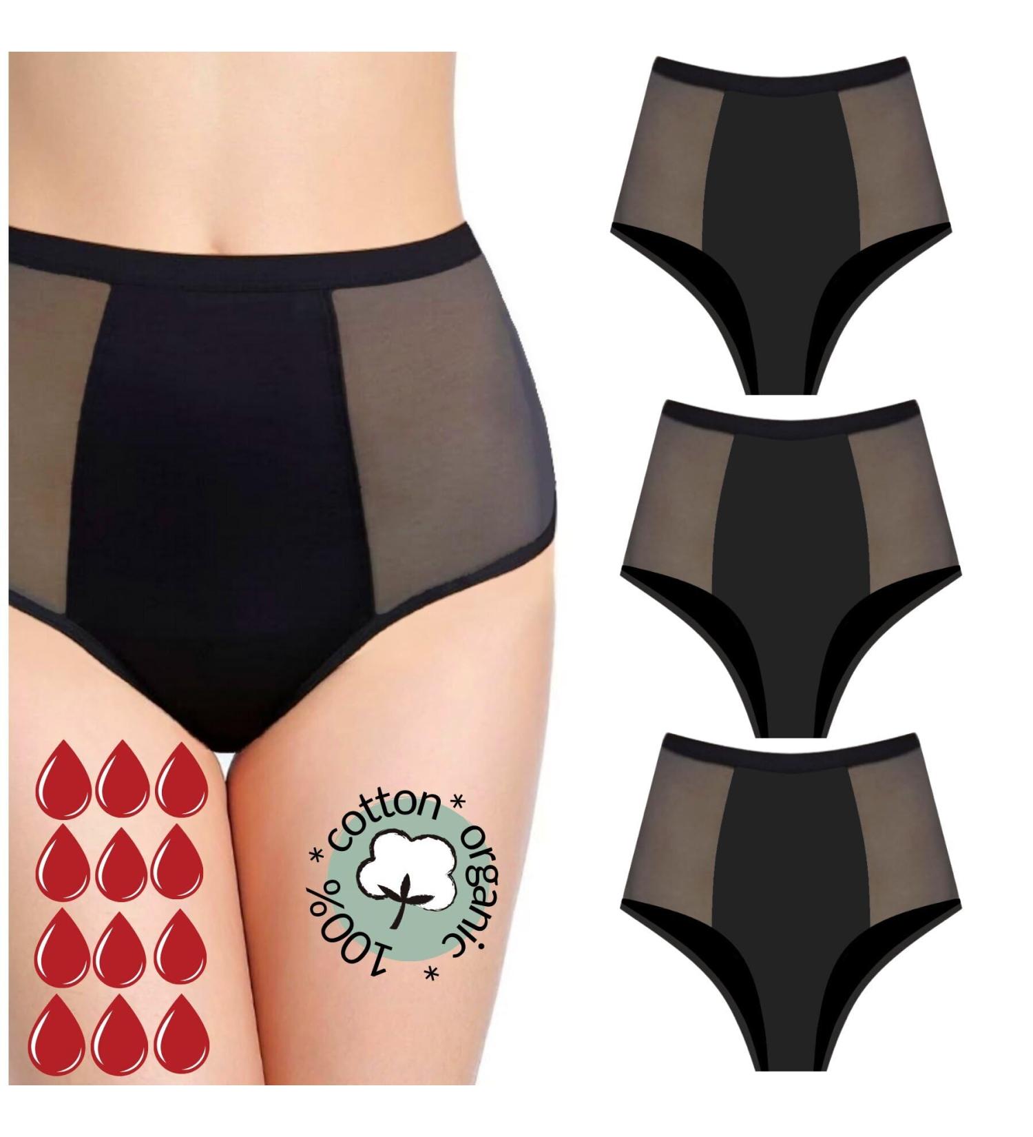Noblood Period Underwear | Eco-Friendly Washable Cotton Briefs | Absorbent Menstruation Underwear for Girls | Sizes XXS-3XL | 2-3 Tampons Worth - Buy Online on GoSupps.com
