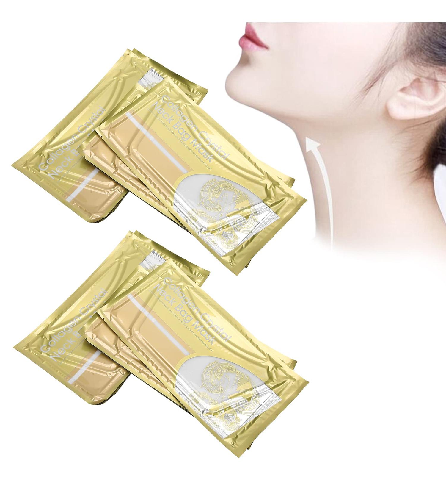 HURRISE Neck Anti Wrinkle Mask - 10 Collagen Firming Masks for Neck Wrinkles Treatment - White - Buy Online on GoSupps.com