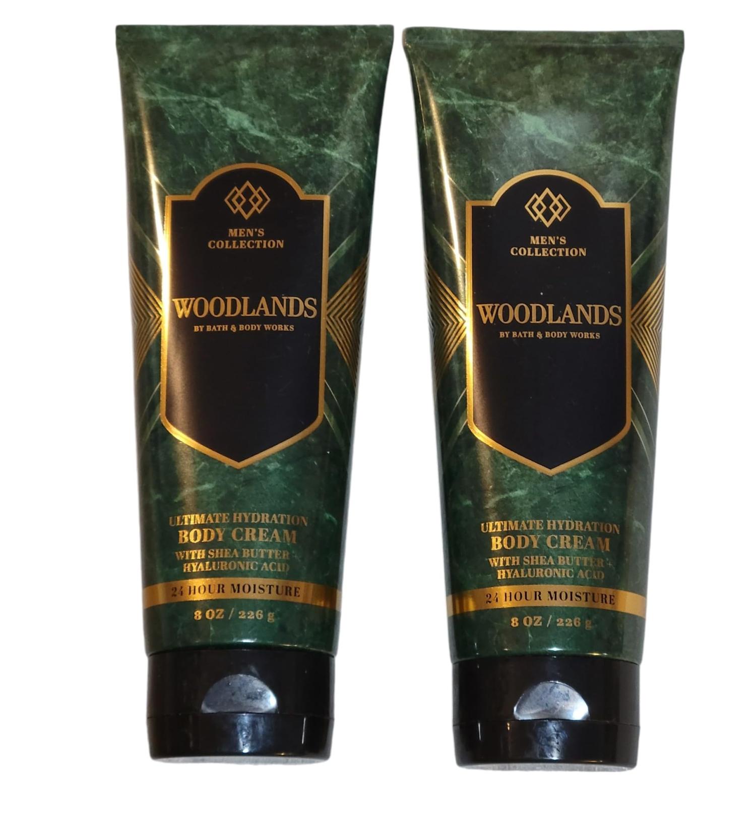 Bath & Body Works Men's 2pk Ultimate Hydration Ultra Shea Body Cream - 8oz (Woodlands)