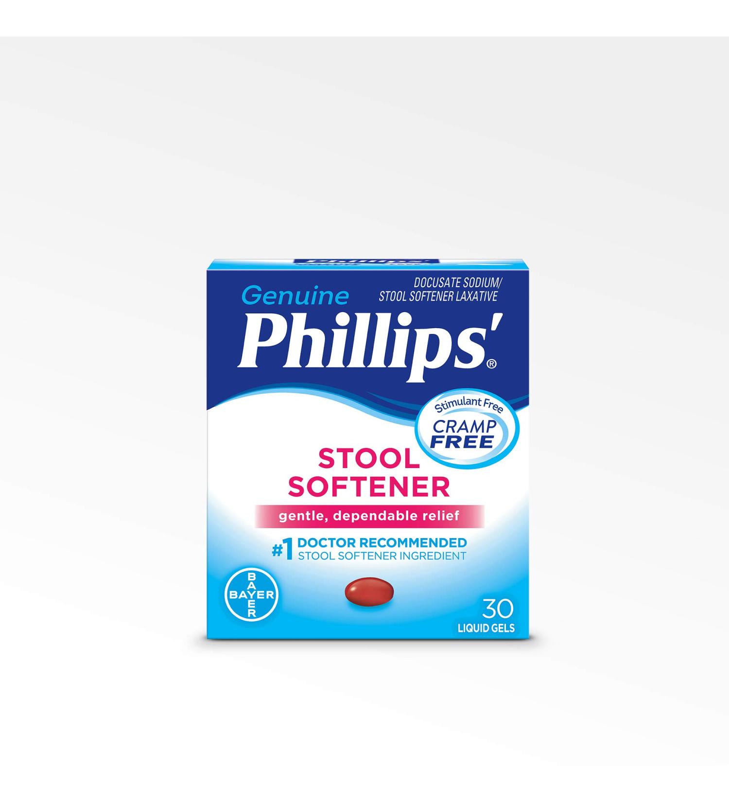 Phillips Stool Softener Liquid Gels - 30 Count Box - Buy Online on GoSupps.com