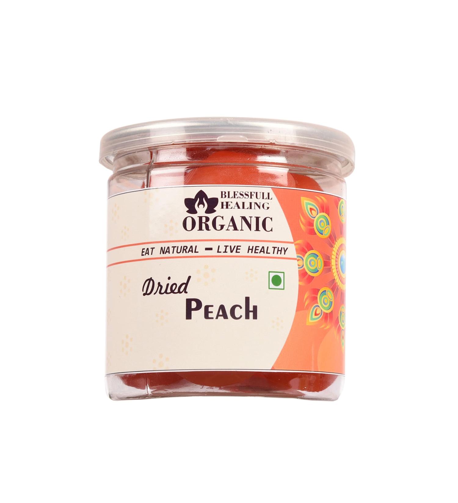 Blessfull Healing Organic Dried Peach 300 Gram Airtight Container (Packing May Vary) - Buy Online on GoSupps.com