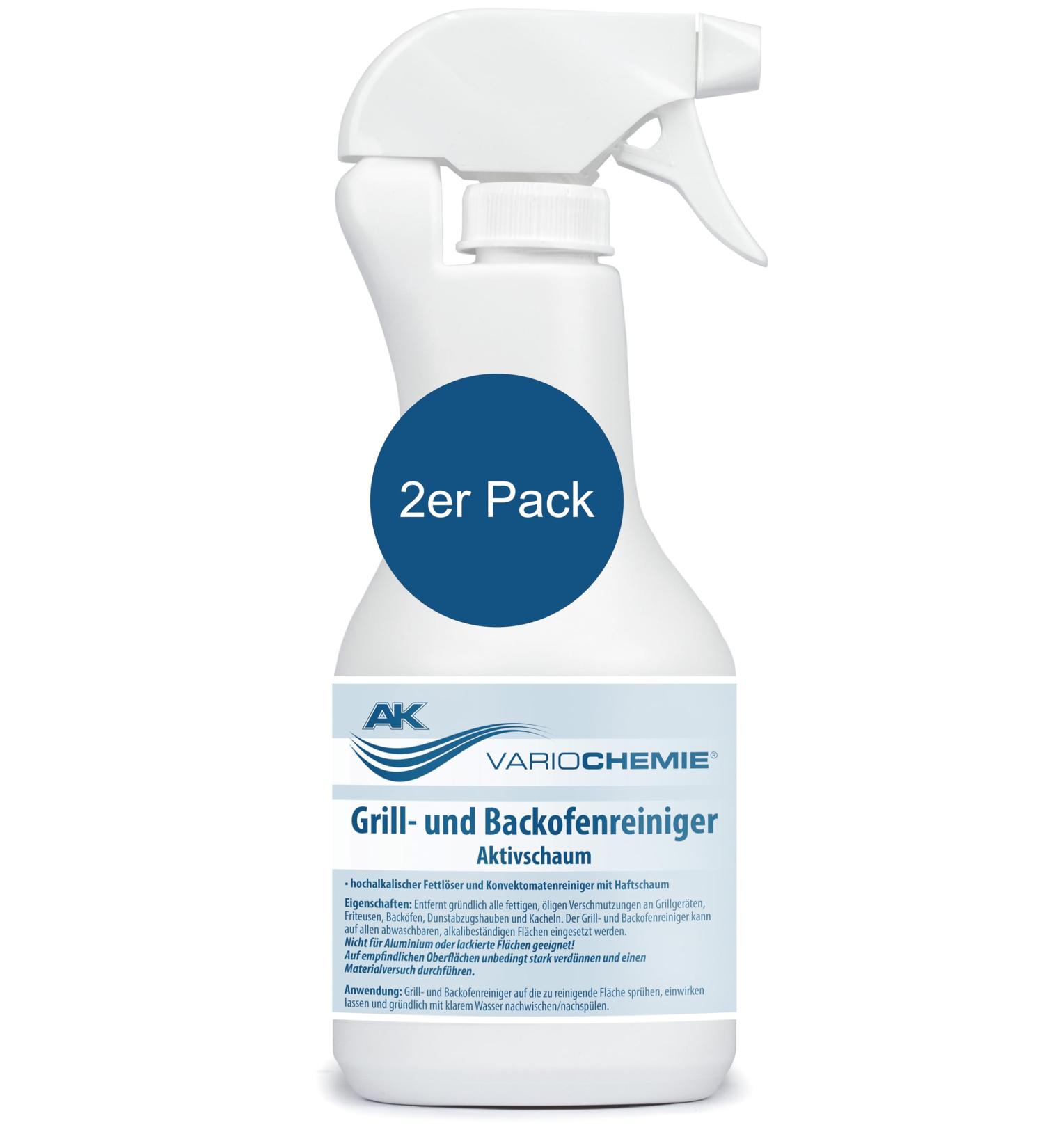 Oven & Grill Cleaner - 2 x 1L Biodegradable Odorless Removes Grease & Residues - AK Variochemie Made in Germany - Buy Online on GoSupps.com