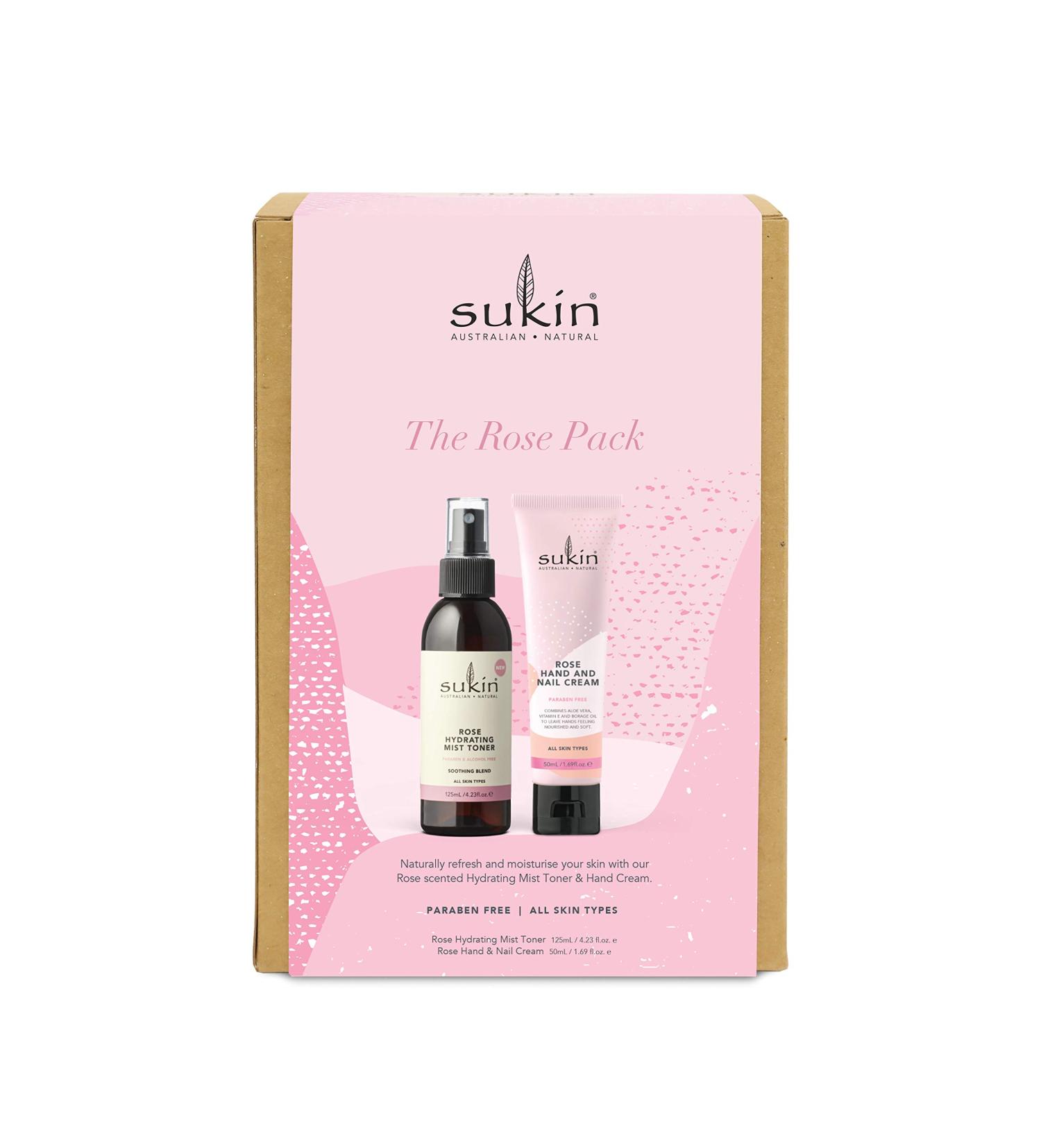 Shop Sukin Rose Pack Limited Edition Skin Care Gift Set - Perfect for Gifting & International Shipping - Buy Online on GoSupps.com