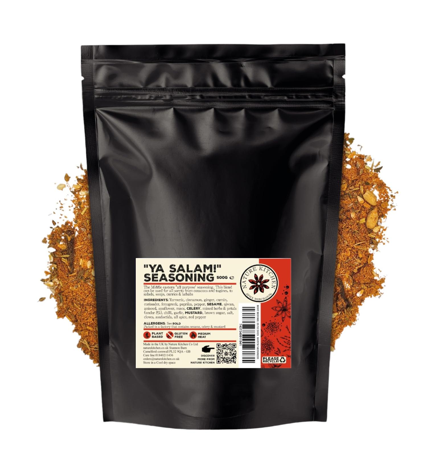 Ya Salam 500G Seasoning Spices & Herbs - Gluten-Free Vegan Blends for Everyday Cooking | Nature Kitchen - Buy Online on GoSupps.com