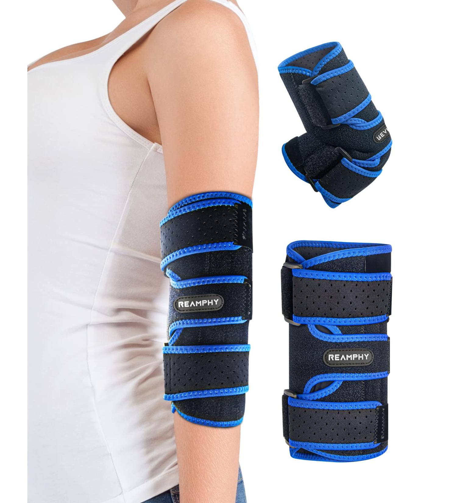 Adjustable Elbow Brace for Cubital Tunnel Syndrome & Ulnar Nerve Entrapment | Stabilizing & Comfortable Immobilizer Support for Pain Relief and Tendonitis | Suitable for Men & Women - Buy Online on GoSupps.com