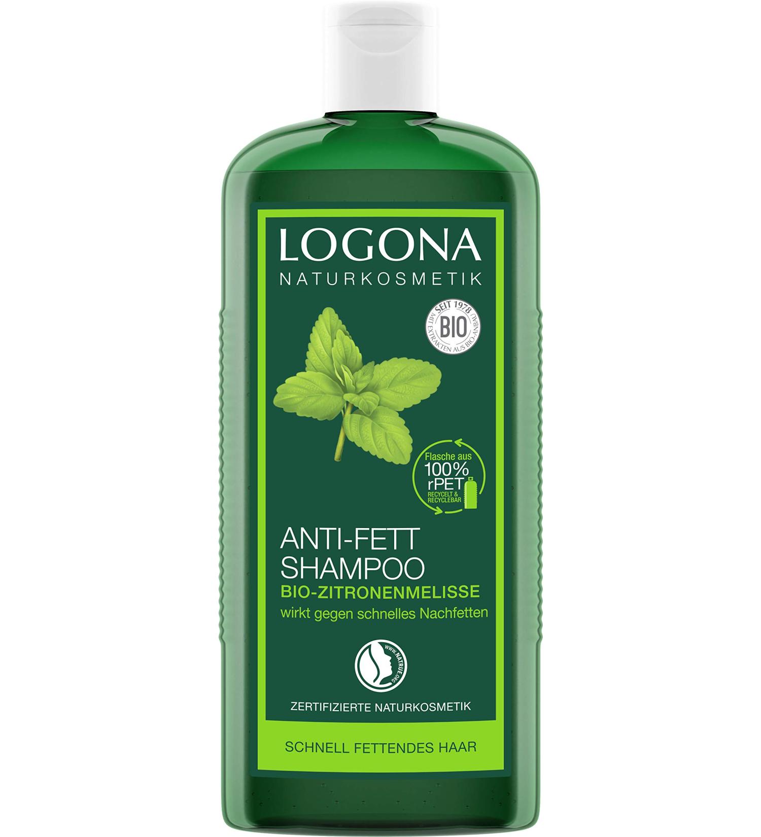 LOGONA Naturkosmetik Anti-Fett Shampoo Bio-Zitronenmelisse Schenkt Leichtigkeit & Frische Harmonisiert die Balance auf der Kopfhaut Mit Bio-Pflanzenzenzenten 250ml - Buy Online on GoSupps.com