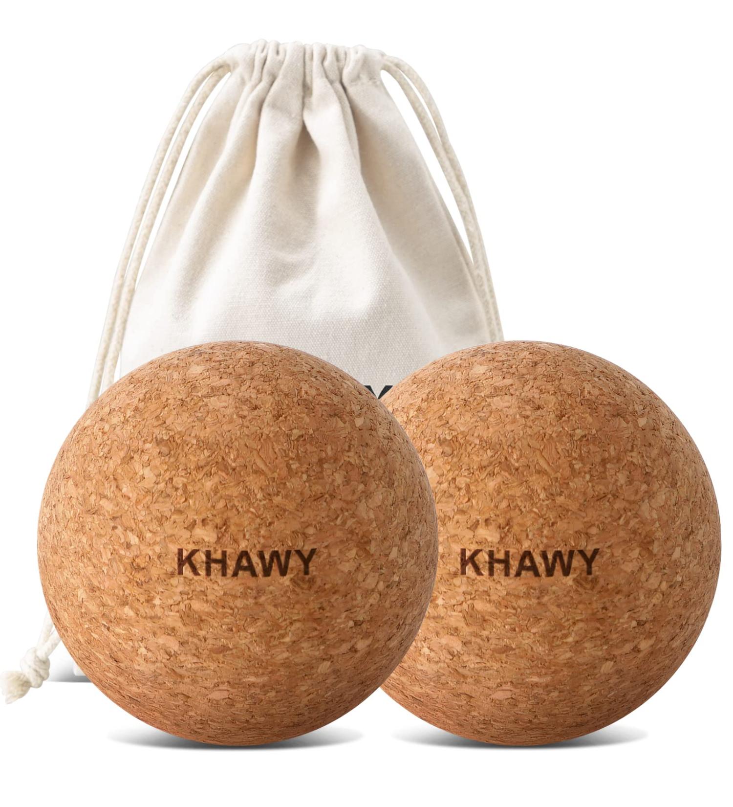 Cork Massage Ball - Trigger Point Therapy & Deep Muscle Relief - 2 Pack (2.4) - Eco-Friendly Massage Tool - Buy Online on GoSupps.com