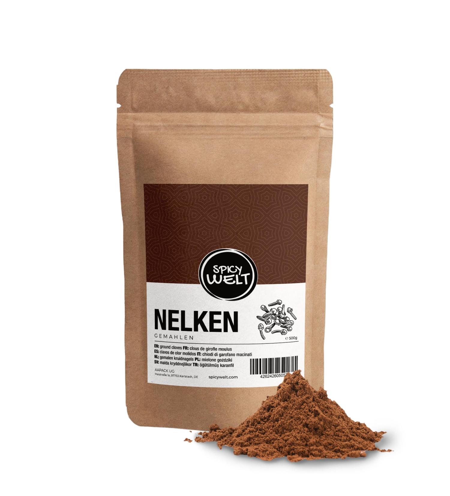 Spicy Welt Ground Cloves (500g) Premium Quality Clove Powder for Cooking Baking Sauces & Mixes - Buy Online on GoSupps.com
