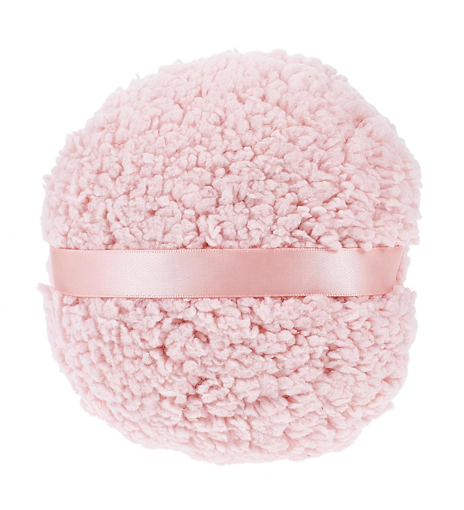 Ultra Soft 4'' Body Powder Puff - Washable Large Velour Applicator for Loose Mineral Powder | Reusable Velvet Dust Puff for Face & Body - Buy Online on GoSupps.com