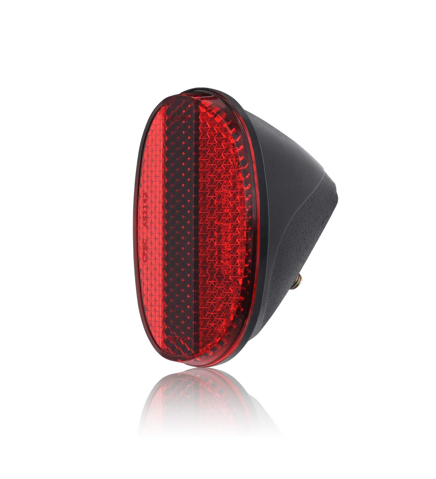 BSK Oval Rear Bicycle Mudguard Fender with Reflectors - Red | Cycling Safety - Buy Online on GoSupps.com