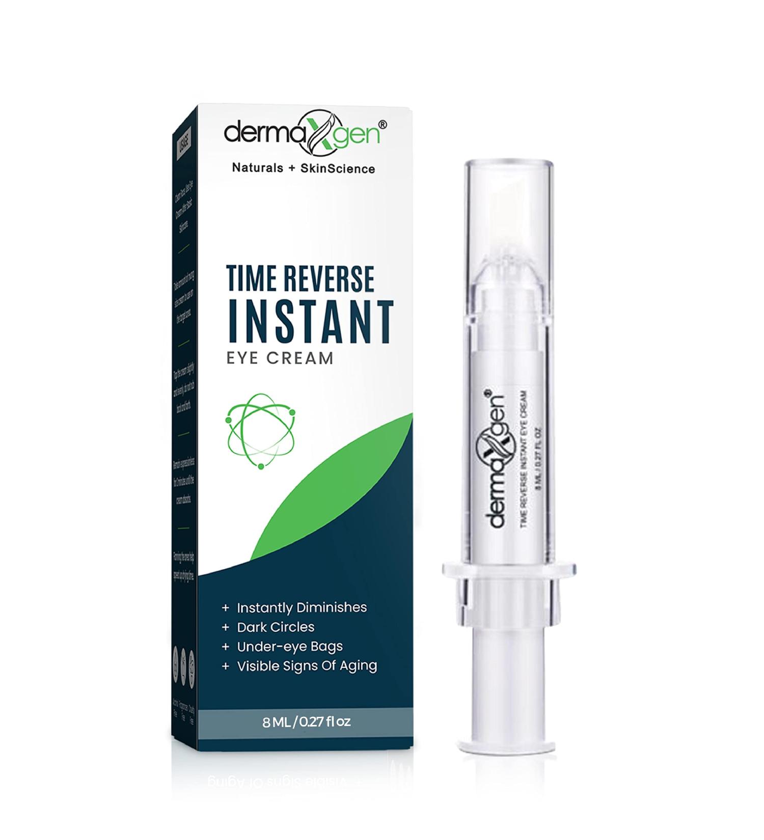 DERMAXGEN Puffy Eye Treatment - Instant Anti-Aging Eye Cream for Under-Eye Bags, Wrinkles, Dark Circles - 8ml - Buy Online on GoSupps.com