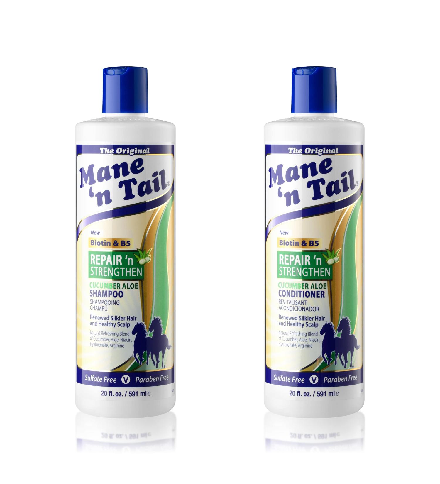 Repair 'n Strengthen Cucumber & Aloe Shampoo + Conditioner Set - 20oz each - Buy Online on GoSupps.com