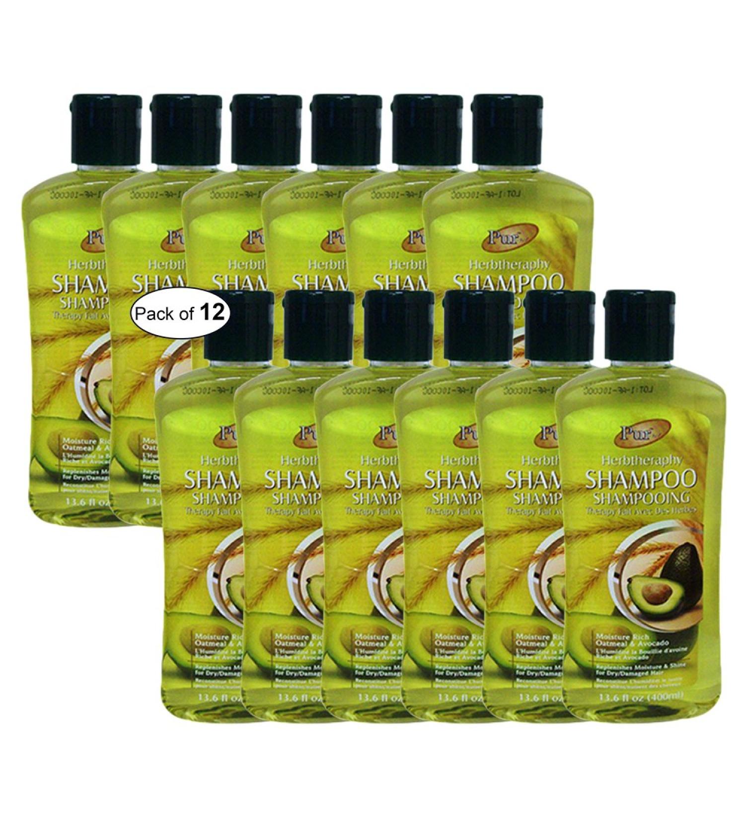 Shampoo With Oatmeal & Avocado(400ml) (Pack of 12) by Purest