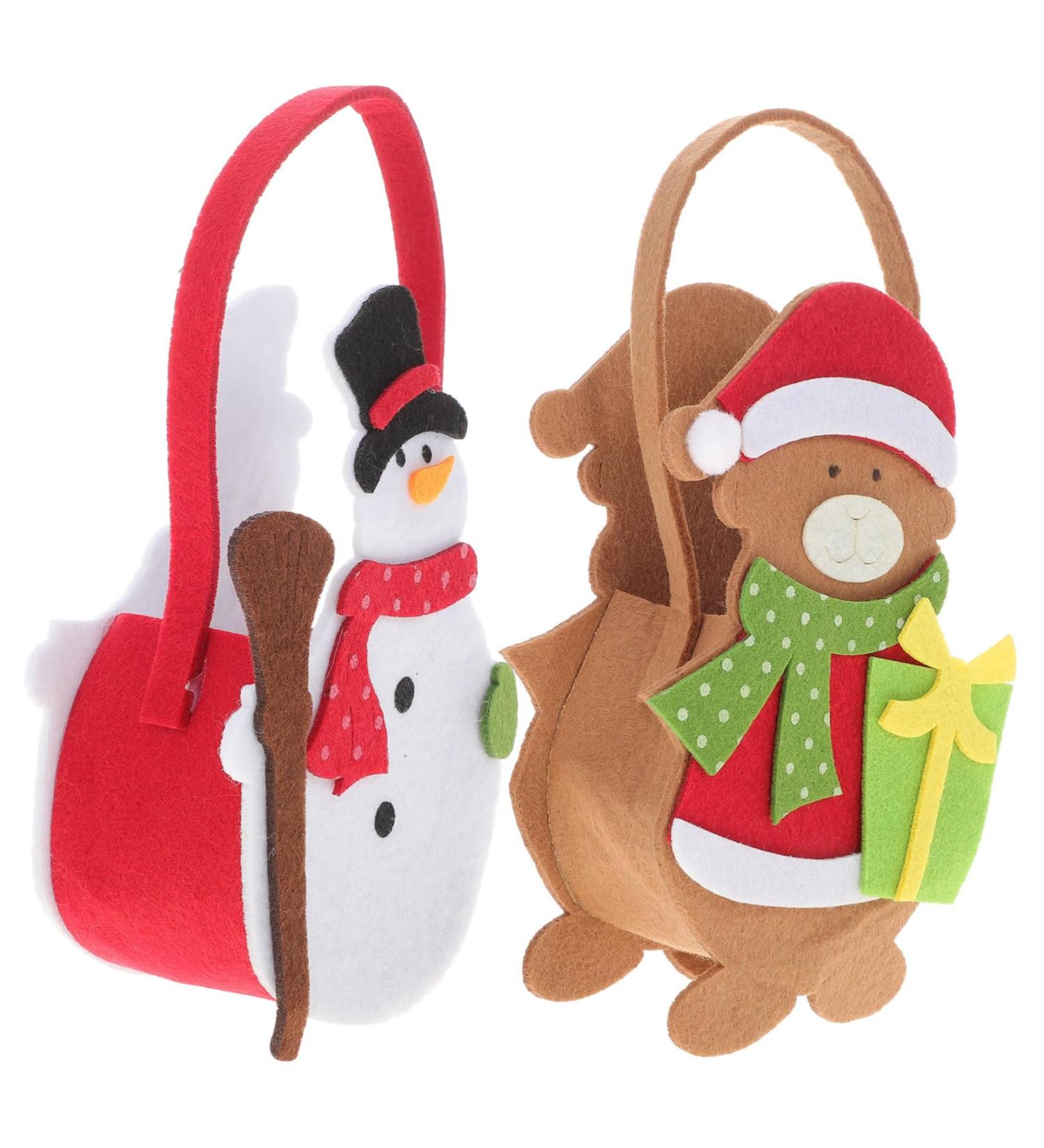 STOBAZA Christmas Ornaments 3pcs Christmas Bag Candy Bags Festive Candy Pouch Bags Dessert Bags Child Tote Bag - Buy Online on GoSupps.com