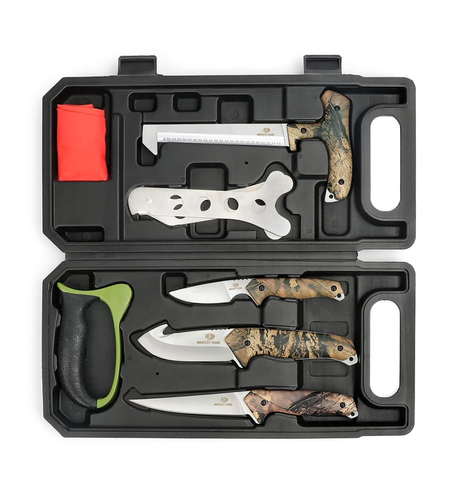 Mossy Oak Hunting Field Dressing Kit - Portable 8-Piece Game Processor Set - Buy Online on GoSupps.com
