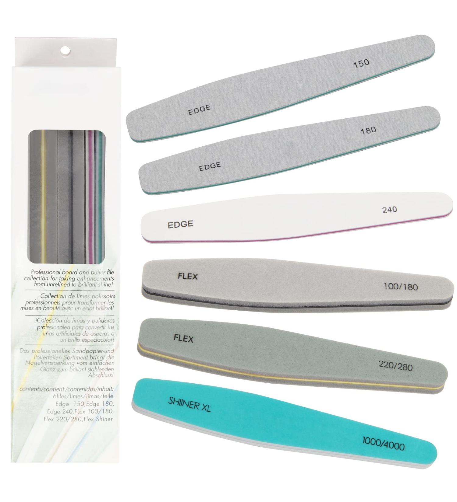Ahier Nail Files & Buffers Set - 6pcs Washable Emery Boards for Gel Polish Removal - Buy Online on GoSupps.com