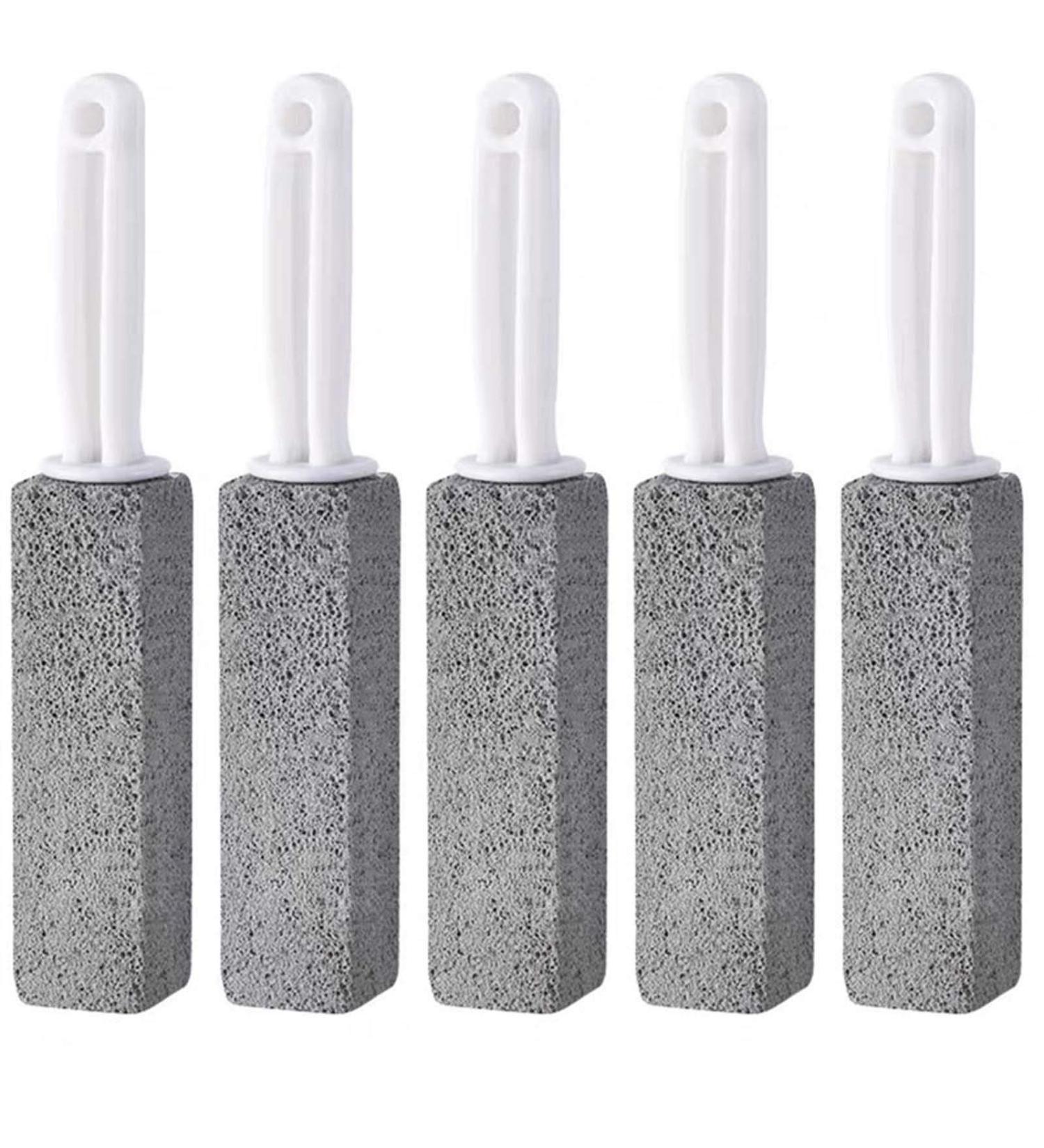 scosao Pummis Stone for Toilet with Handle Natural Pumice Rock for Cleaning Toilet Stone Cleaner Multi Function for Griddle Oven Grill Sinks Shower Stove BBQ Bathtub 5pcs - Buy Online on GoSupps.com