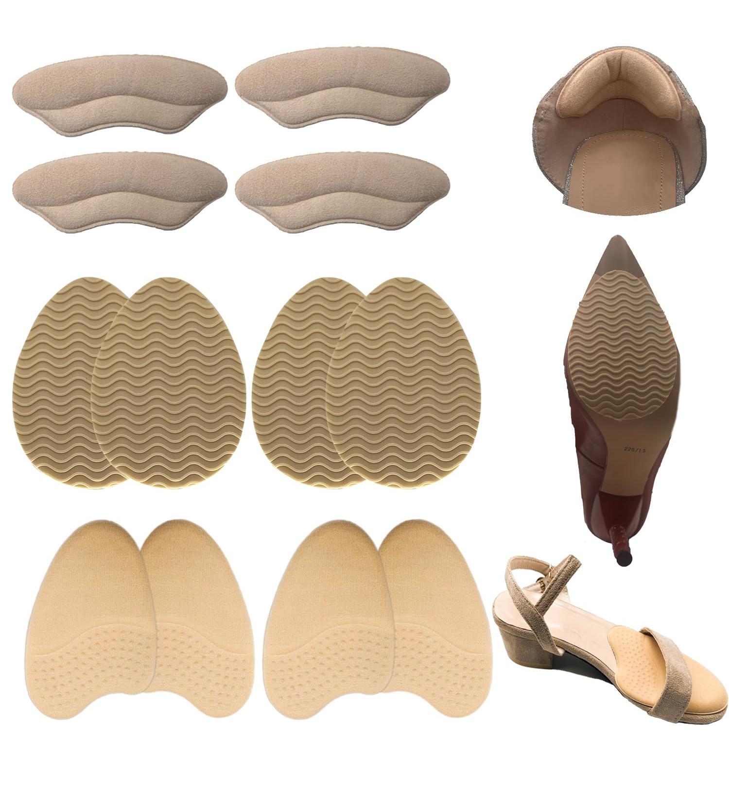 Heel Pads for Shoes Metatarsal Pads for Women Non Slip Shoe Pads Anti-Sliding Ball of Foot Cushions High Heel Inserts Forefoot Pads 6pairs