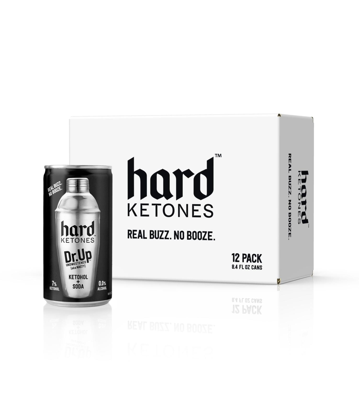 Buy Hard Ketones Dr. Up Unsweetened - 0.0% Alcohol Alternative | 12 Pack of 8.4 Oz Cans | 7% Ketohol | International Shipping Available - Buy Online on GoSupps.com