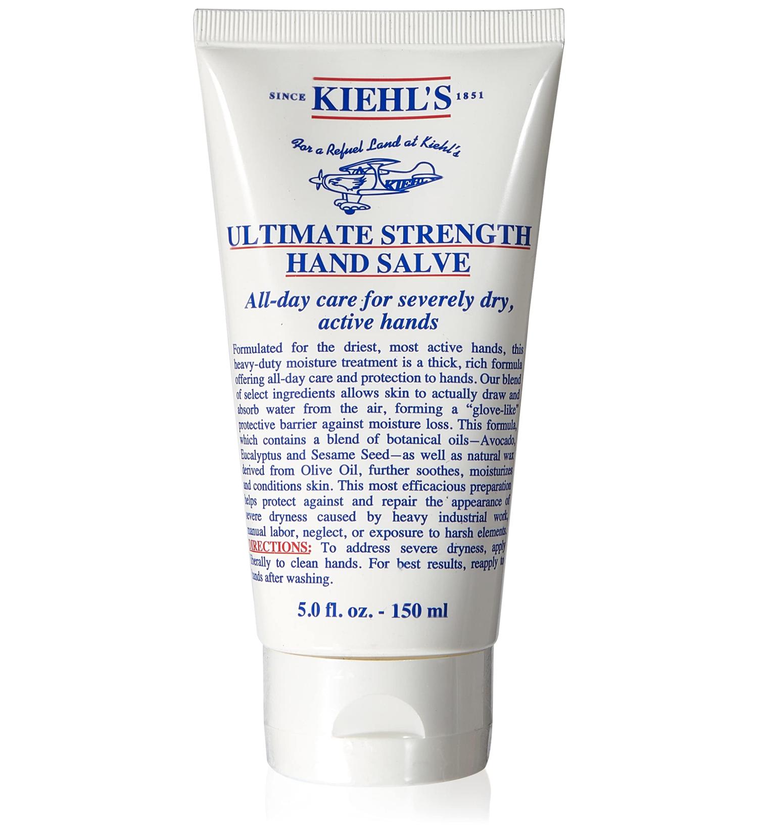 Kiehl's Ultimate Strength Hand Salve 150ml - Eucalyptus - Moisturizing Hand Cream for Dry Skin - International Shipping Available - Buy Online on GoSupps.com