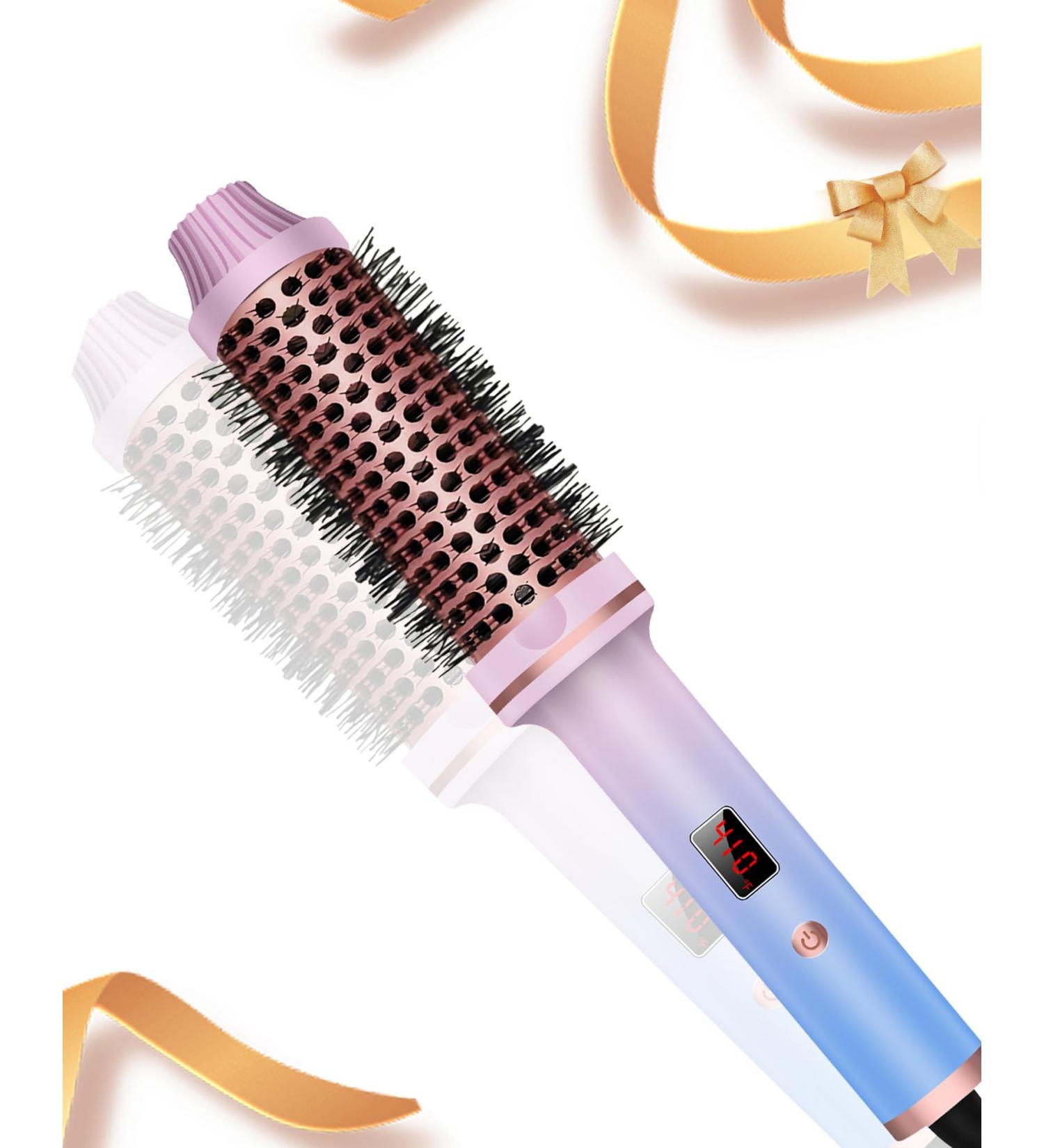 Thermal Brush 1.5 in Curling Brush Curling Iron Heated Curling Brush Ceramic Tourmaline Ionic Curling Comb 110-240V Travel Curling Iron LCD Display 10 Temperatures Heated Round Brush Volumizing Brush - Buy Online on GoSupps.com