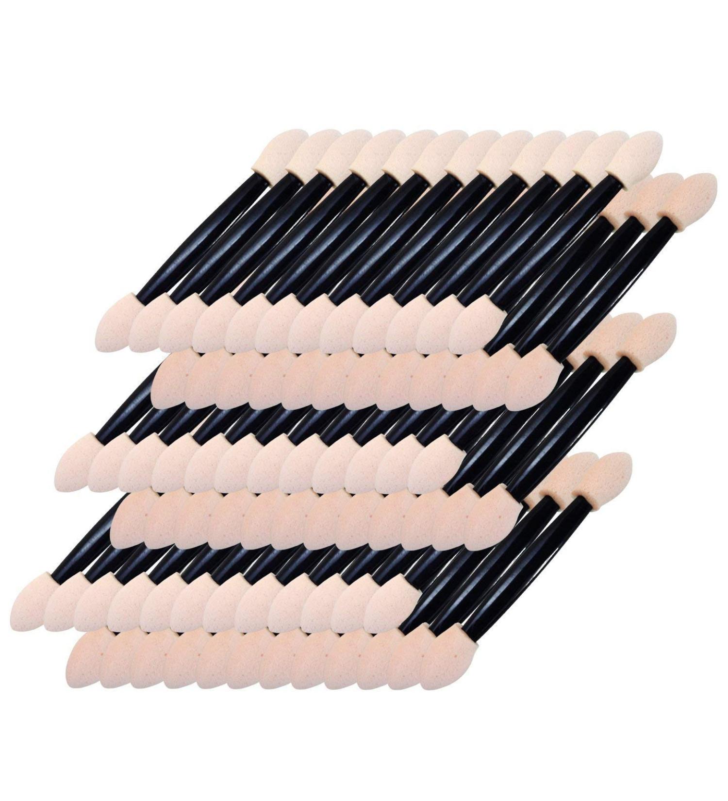 100 Disposable Eyeshadow Brushes - Double-Sided Applicators for Eye Makeup | Latex Cotton Sponge Tools for Women & Girls - Buy Online on GoSupps.com