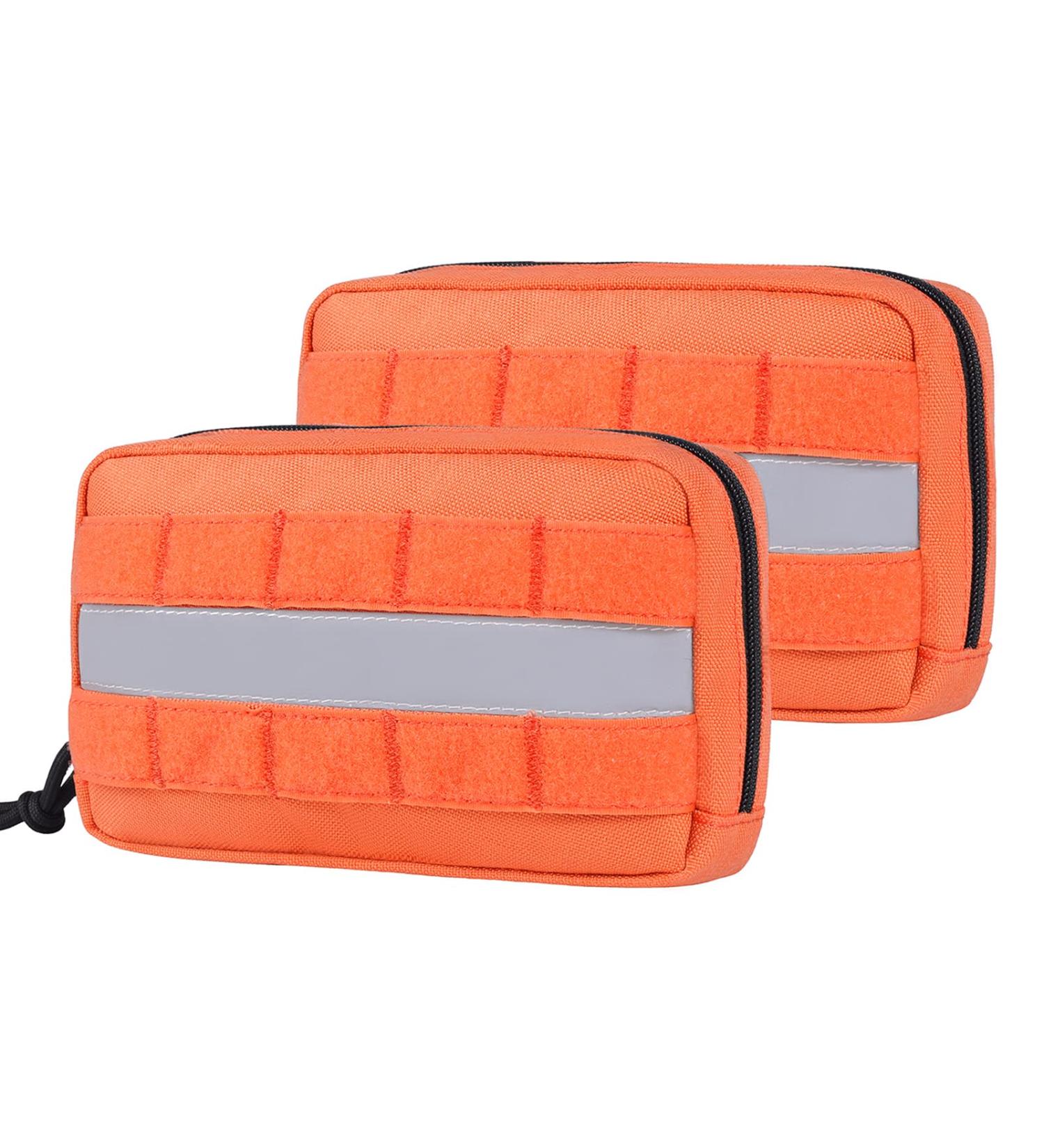 Oneigris Large Feed Bag for Dogs - 2 Pack Reflective Training Bags for Tactical Harness & Walking Orange - Buy Online on GoSupps.com
