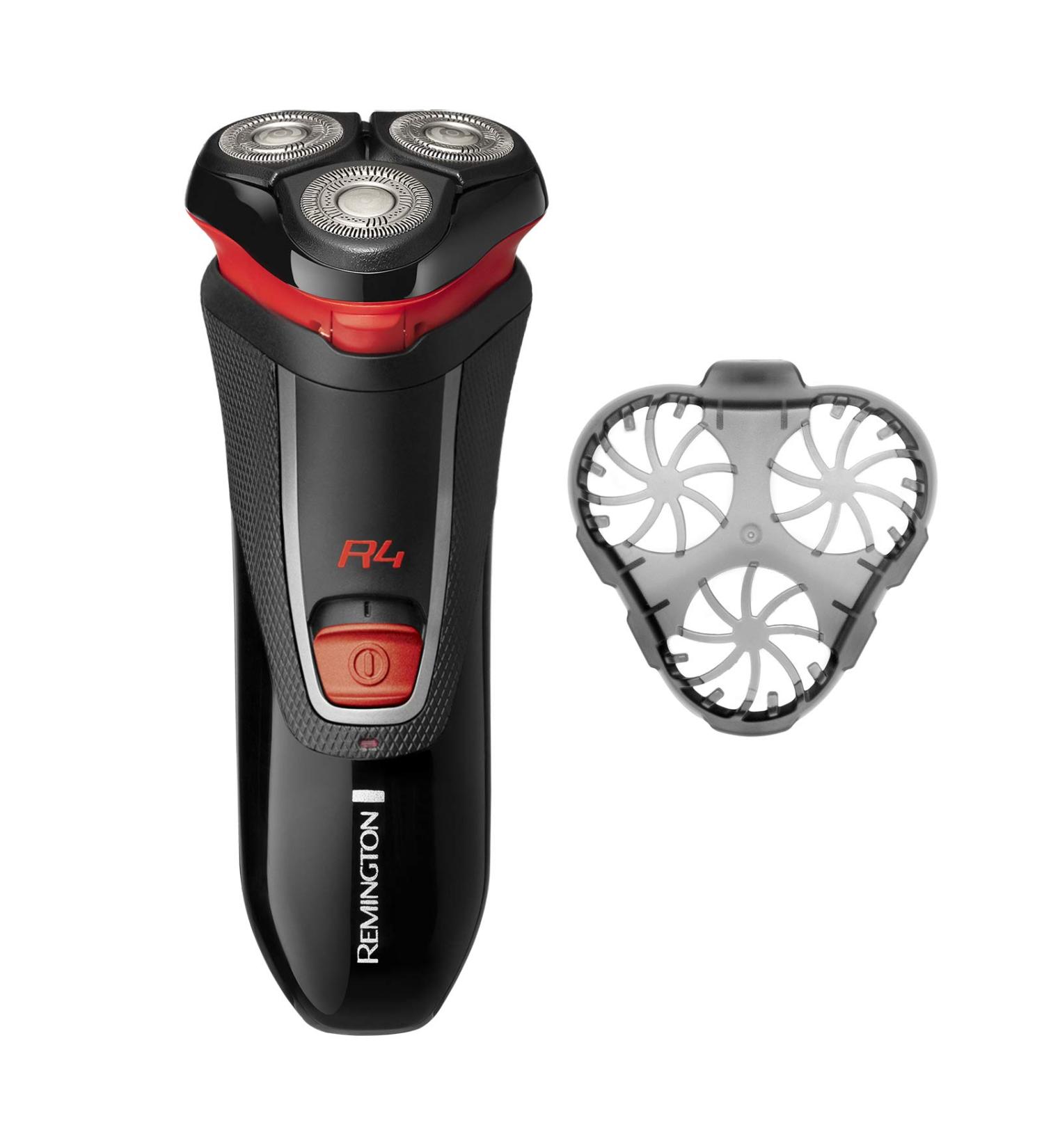 Remington R4001 Style R4 Cordless Shaver - Rechargeable Electric Razor with Pop-up Trimmer in Black/Grey/Red - Shop Now! - Buy Online on GoSupps.com