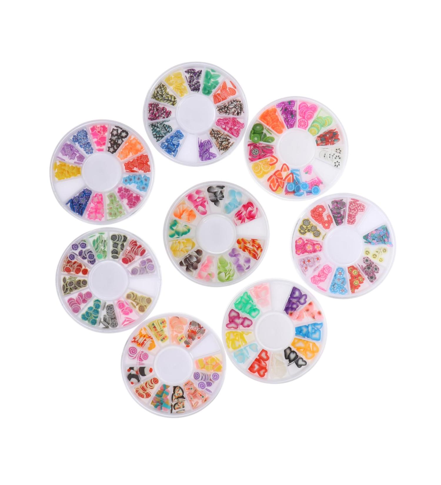 minkissy 16 Boxes Soft Pottery Cane Accessories Nail Art Accessories Nail Embellishments Nail Art Patch DIY Fruit Nail Accessories Nail Art Slice Decor Polymer Clay Decorations Manicure 3d - Buy Online on GoSupps.com