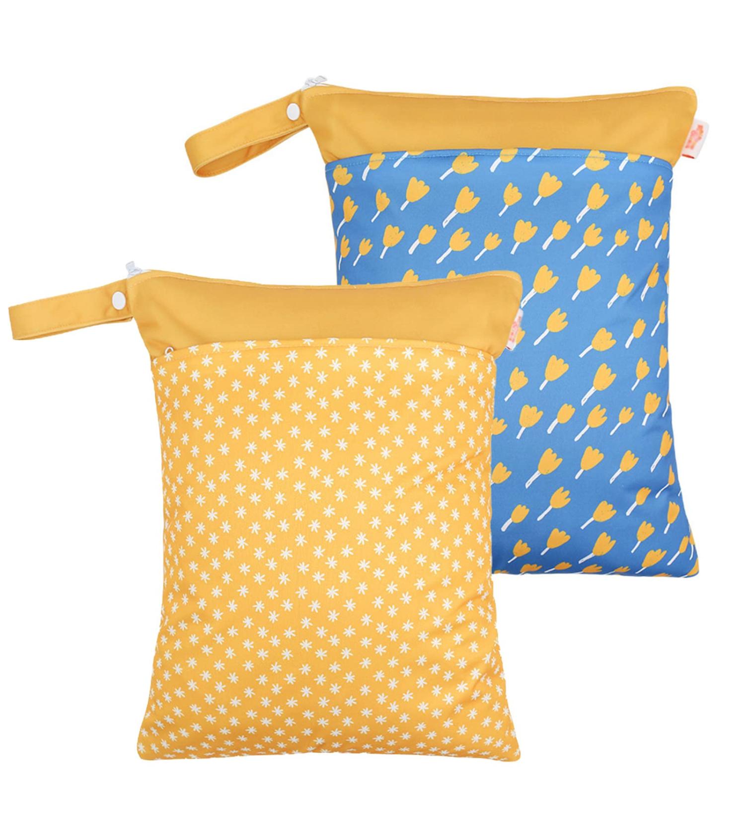 Maeau 2-Pack Waterproof Wetbags for Diapers & Gym - Reusable Washable 30x40cm 16 Patterns | Eco-Friendly Baby Organizer - Buy Online on GoSupps.com