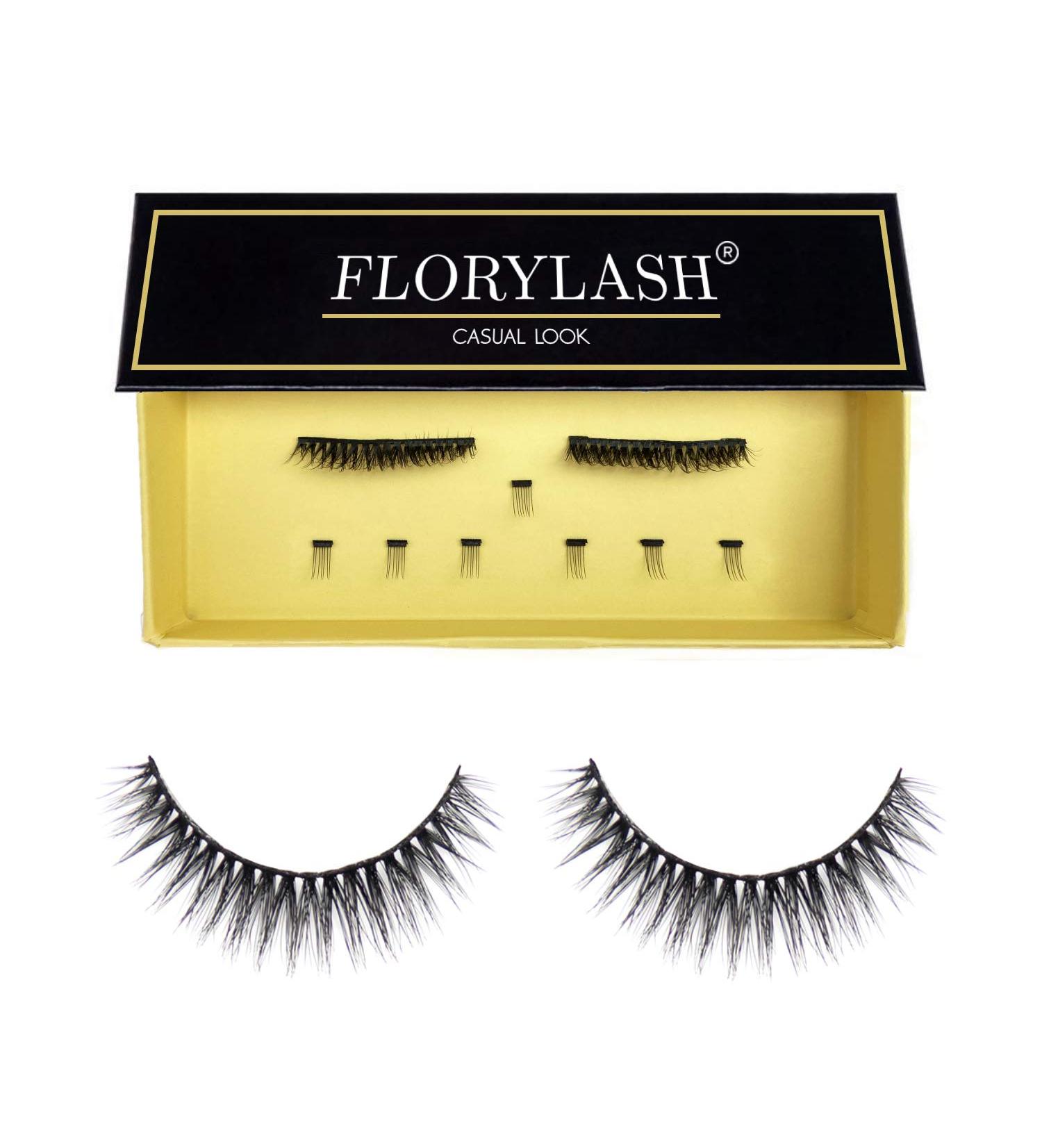 Florylash Casual Look | Magnetic Eyelashes - 3D Volume 3 Magnets No Eyeliner Reusable (Size S 25mm) - Shop Internationally - Buy Online on GoSupps.com