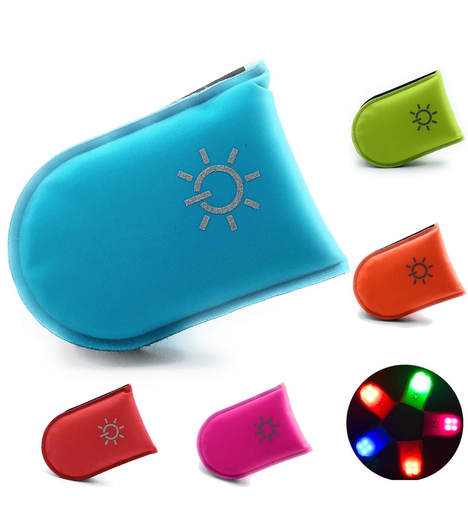 Elanox LED Clip - High Visibility Light for Outdoor Activities & Child Safety - Ideal for Backpacks Sports Bags & Bicycle Clothing - Blue - Buy Online on GoSupps.com