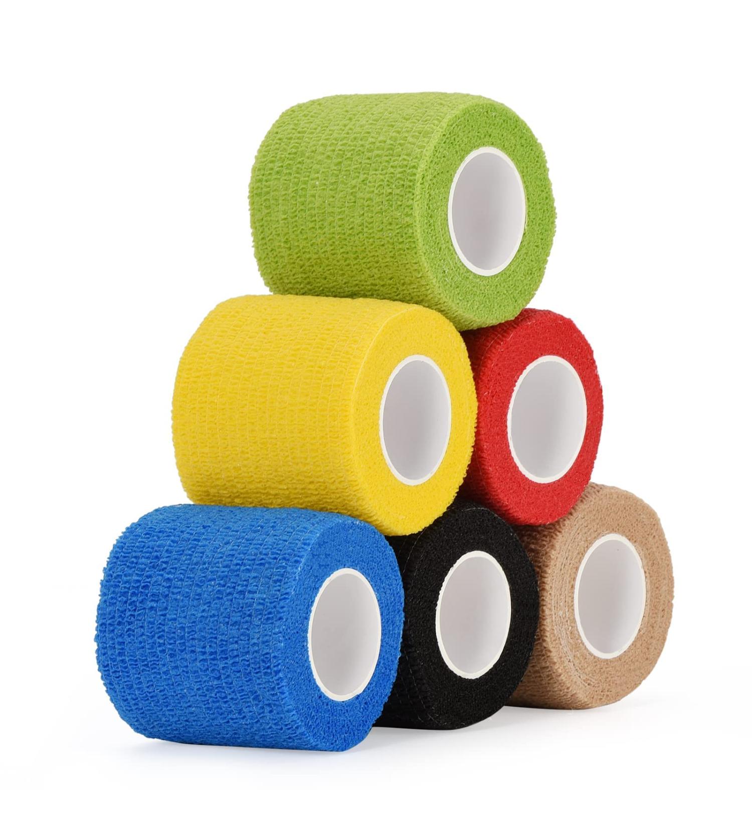 Seadesky Self-Adhesive Elastic Bandage 5cm x 4.5m - Cohesive Sports Tape for Wrist Support & Pet Use | Multi-Color Vet Wrap - Buy Online on GoSupps.com