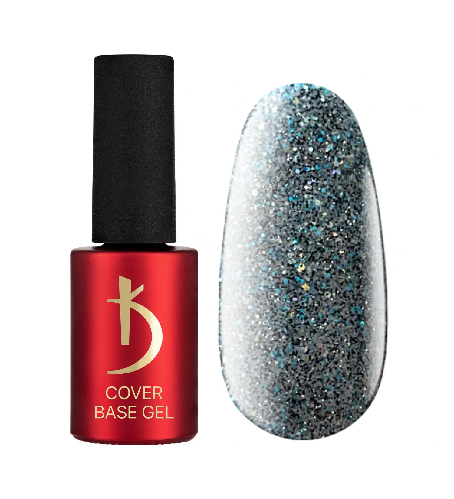 K Professional Base Coat - Holographic Flakes - Transparent Graphite Gel Nail Polish - 7ml UV Nail Lacquer - Premium Gellack f r Gel N gel - Buy Online on GoSupps.com
