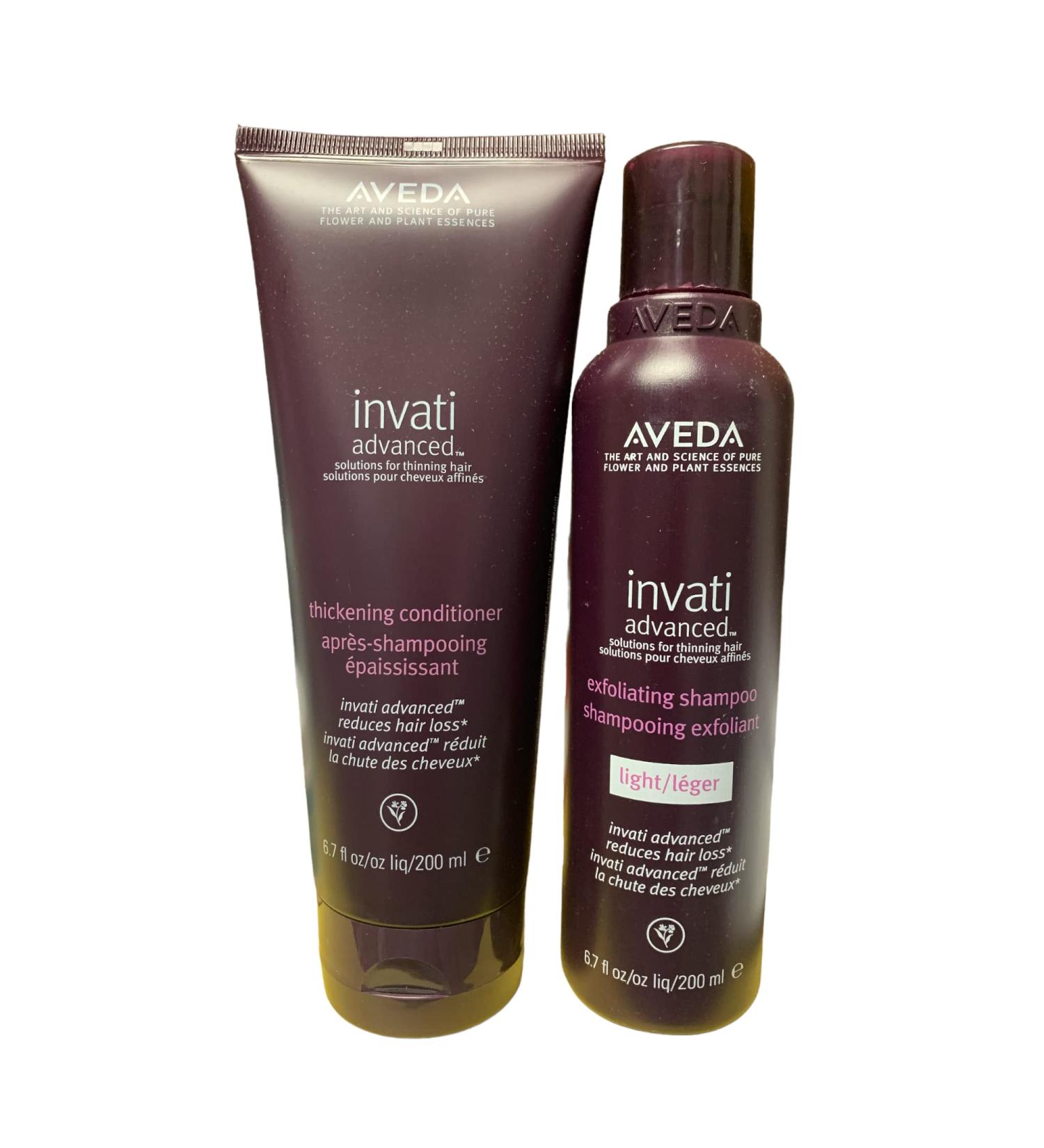 Aveda Invati Advanced Shampoo Light 6.7 Ounce and Conditioner 6.7 Ounce set